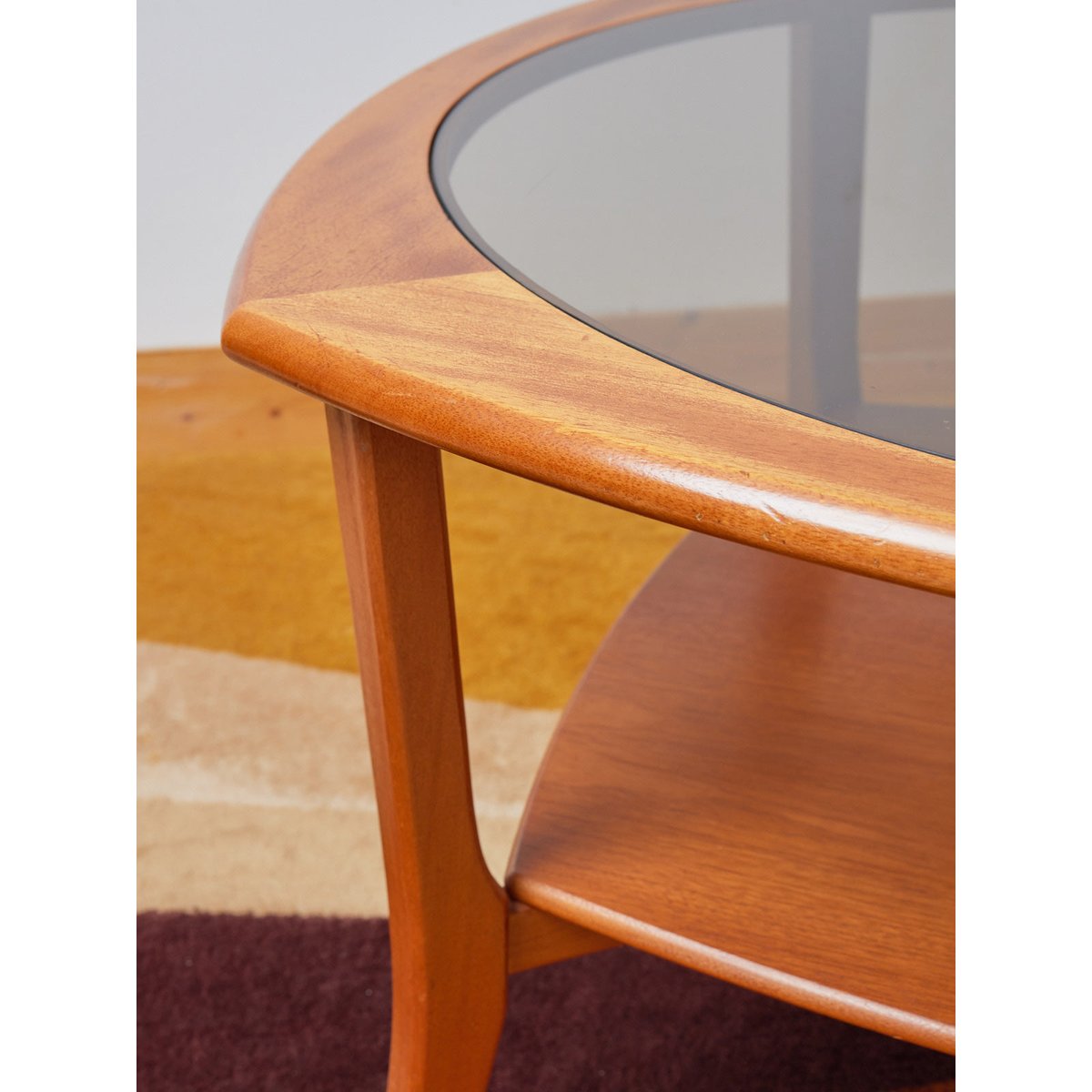 Table basse scandinave en bois clair Donna N°735 - Bon état bois clair, DEBONGOUT