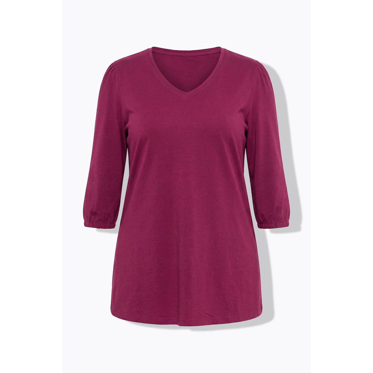 T-shirt long violet, ULLA POPKEN