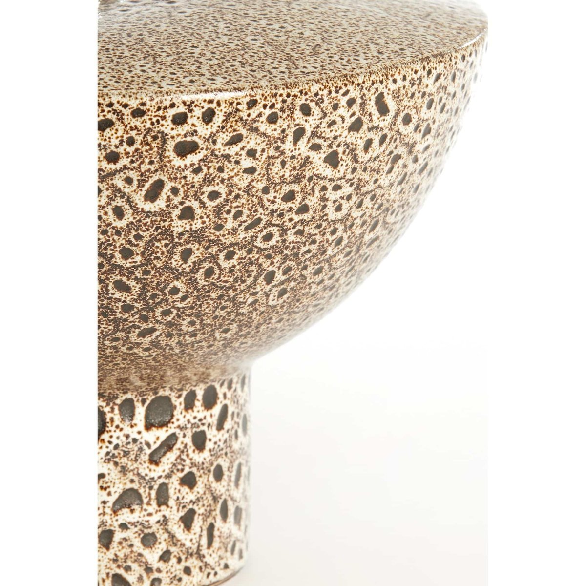 Base De La Lampe Céramique fine YASUR crème, LIGHT & LIVING