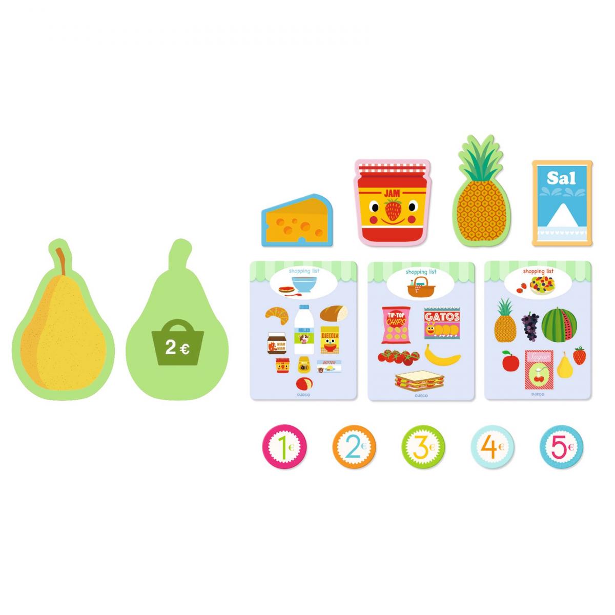 Petite épicerie en bois gourmandises multicolore, DJECO