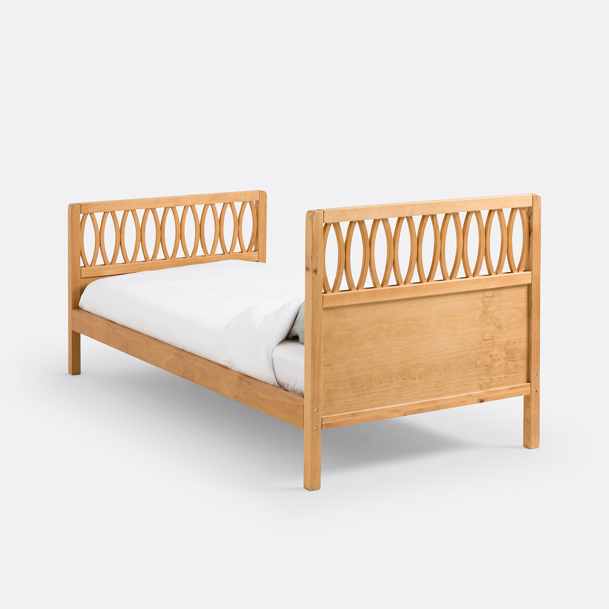 Lit vintage avec sommier, pin massif, Malaya bois, LA REDOUTE INTERIEURS