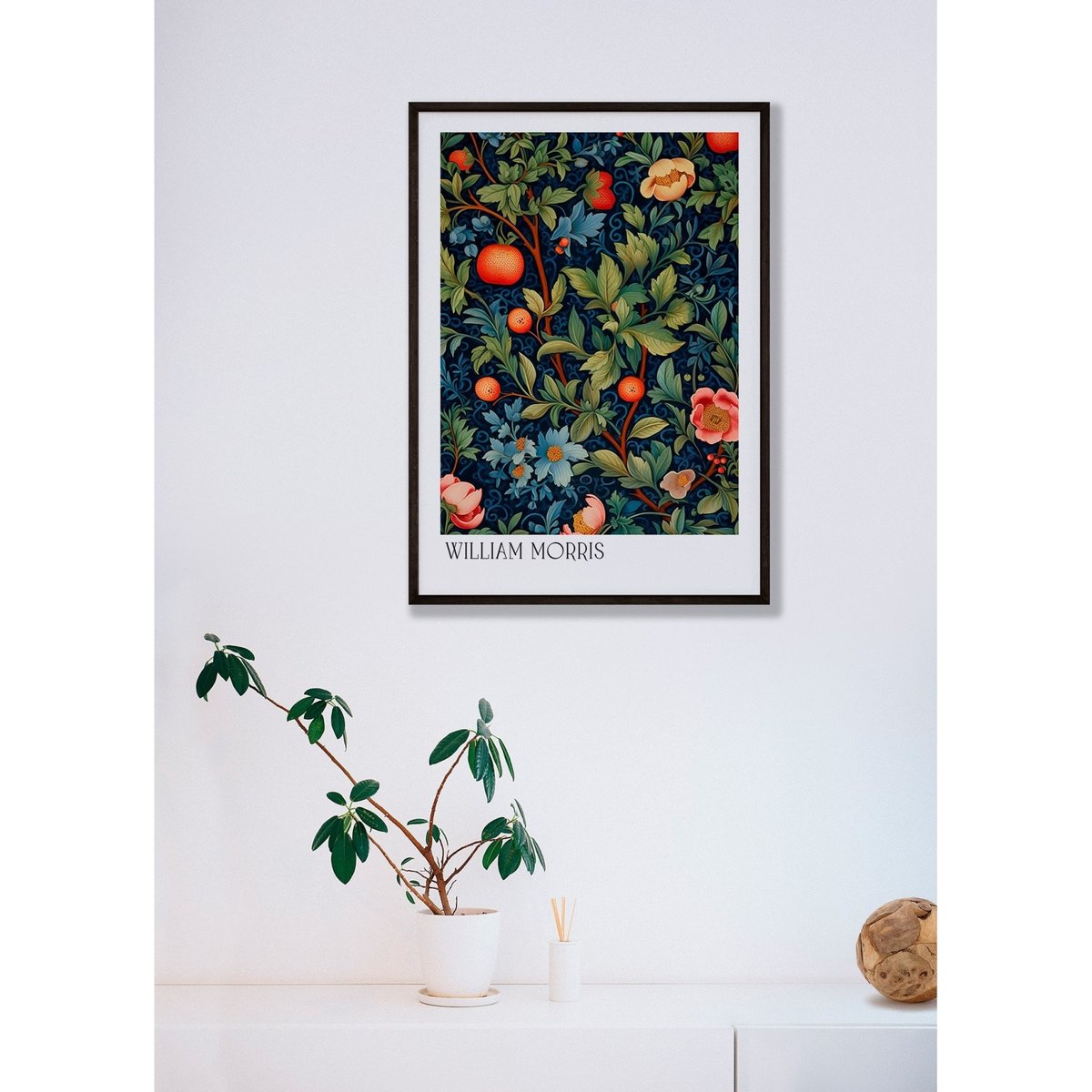Affiche William Morris n°19 blanc, L'AFFICHERIE