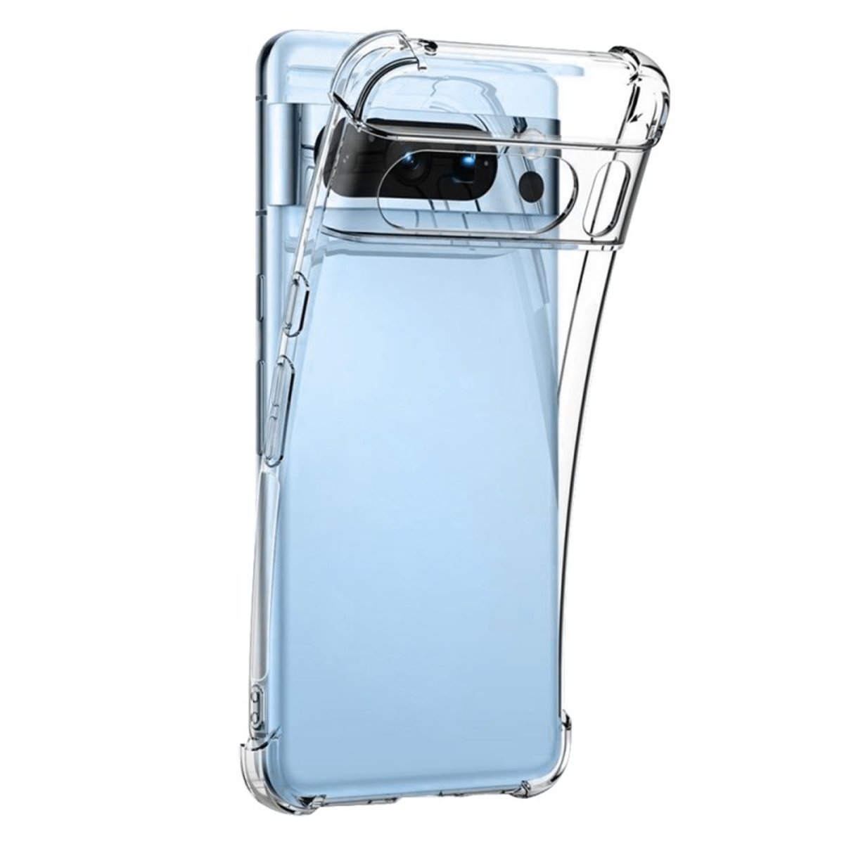 Coque Pixel 8 Pro antichoc + 2 vitres transparent, EVETANE