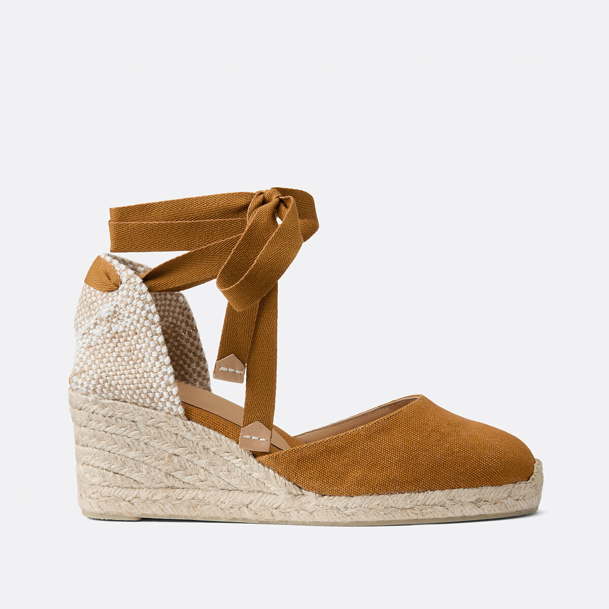 Carina Canvas Wedge Espadrilles amber, CASTANER