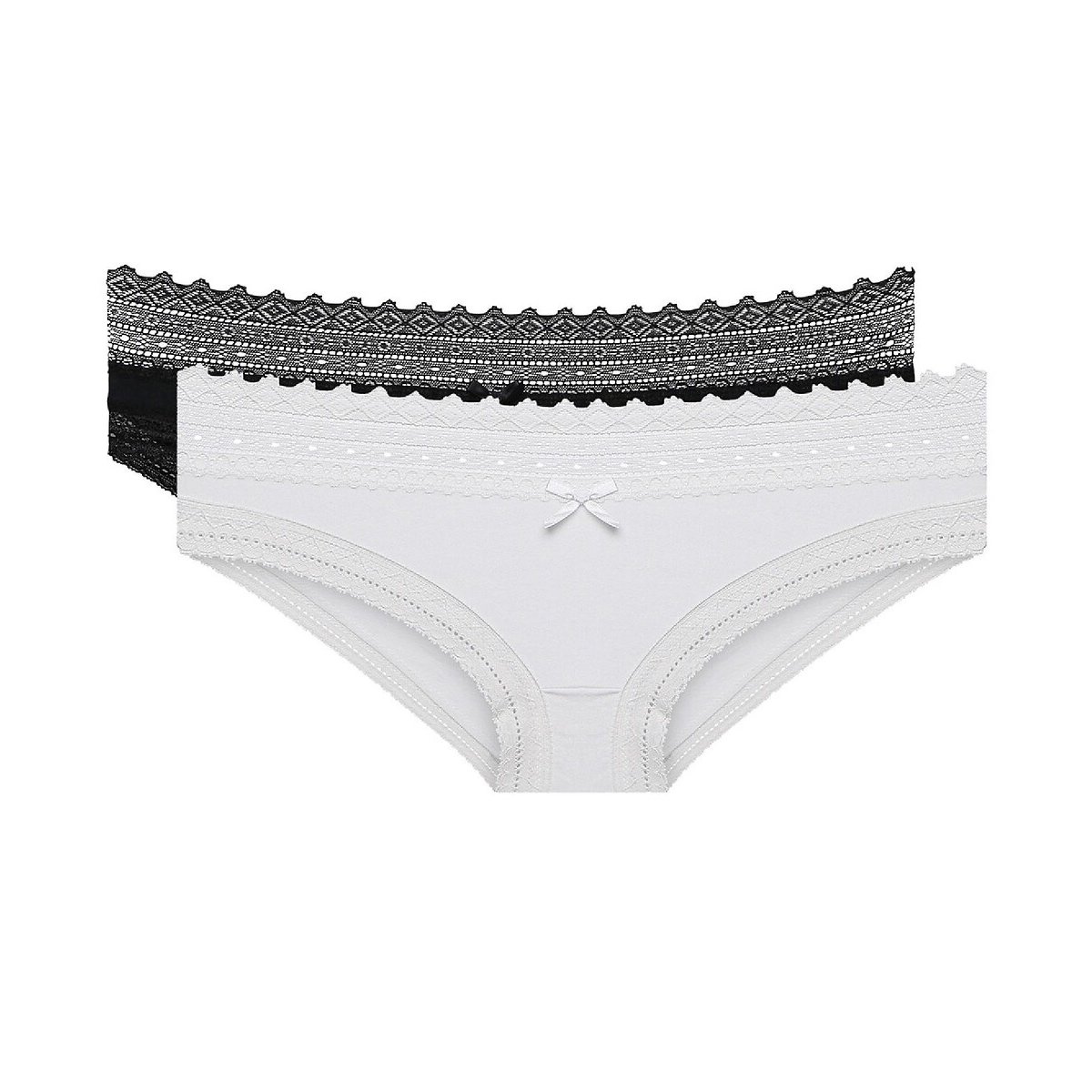 Lot de 2 slips Sexy Fashion noir/blanc, DIM