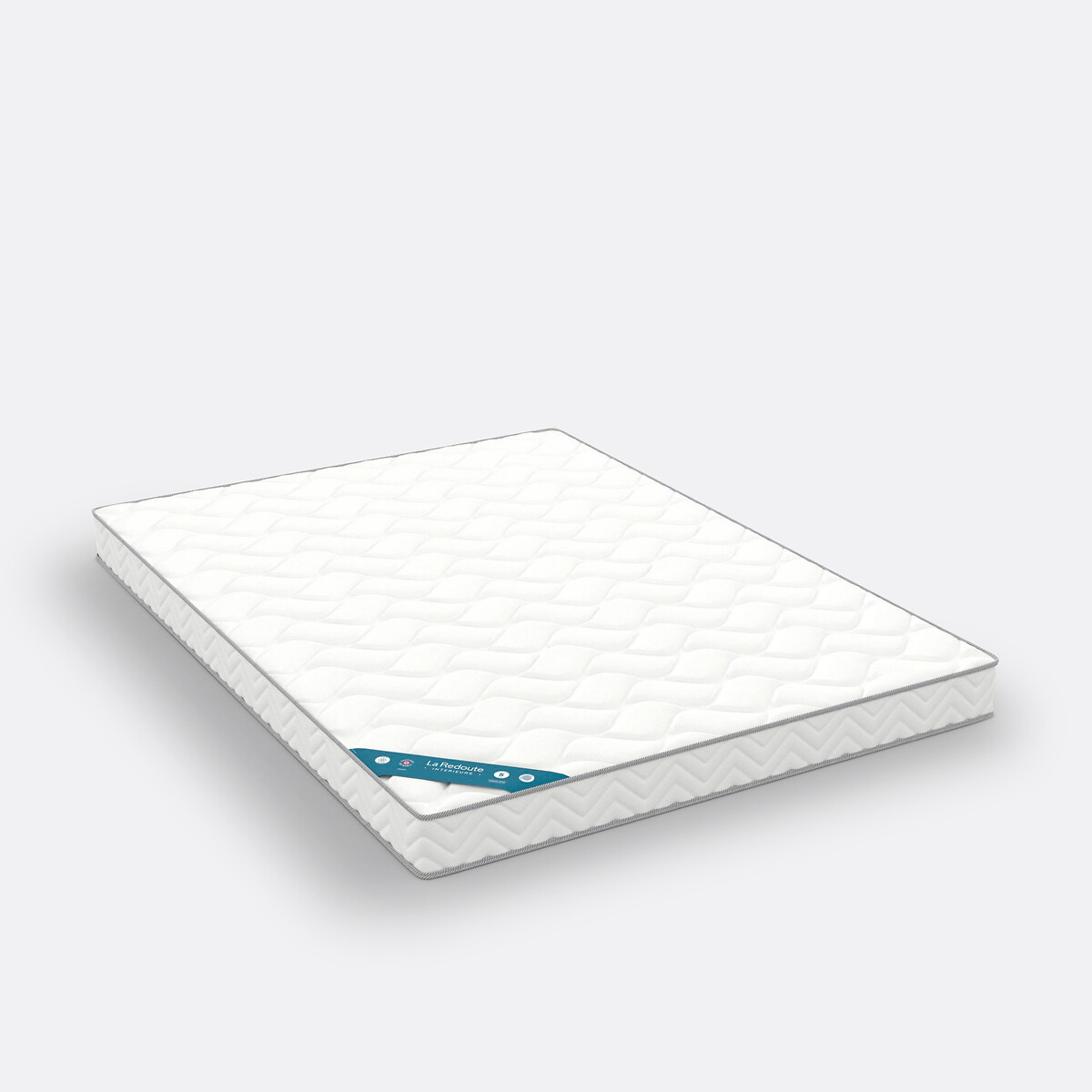 Matelas mousse densité 25 Kg/m3, soutien ferme, accueil moelleux blanc, LA REDOUTE INTERIEURS