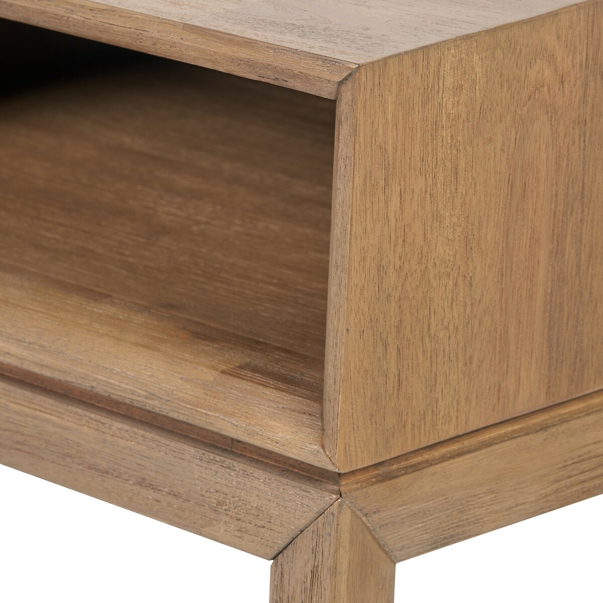 Giano Acacia Wood Console Table black/natural, ÉDITÉ