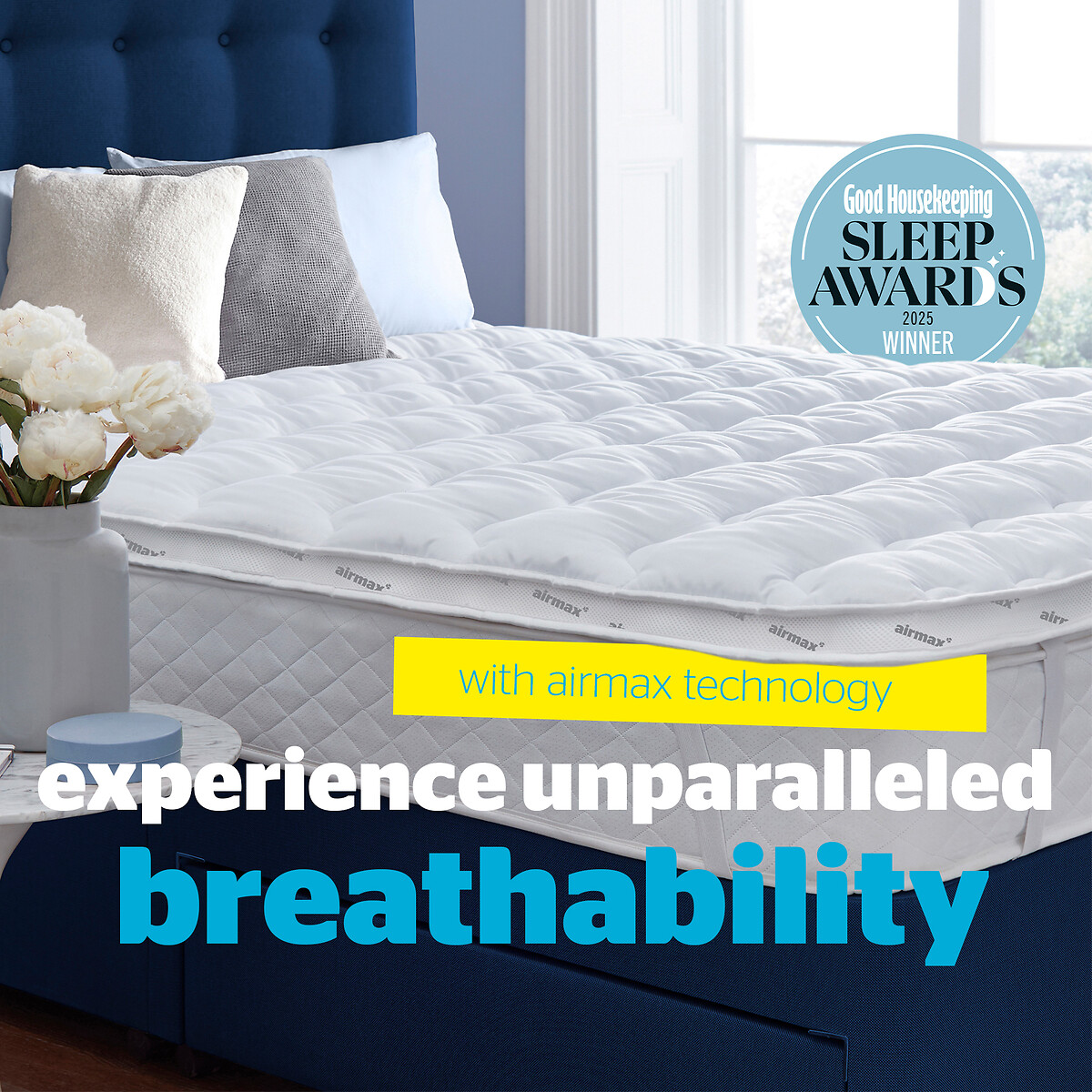 Airmax 500 Mattress Topper white, SILENTNIGHT