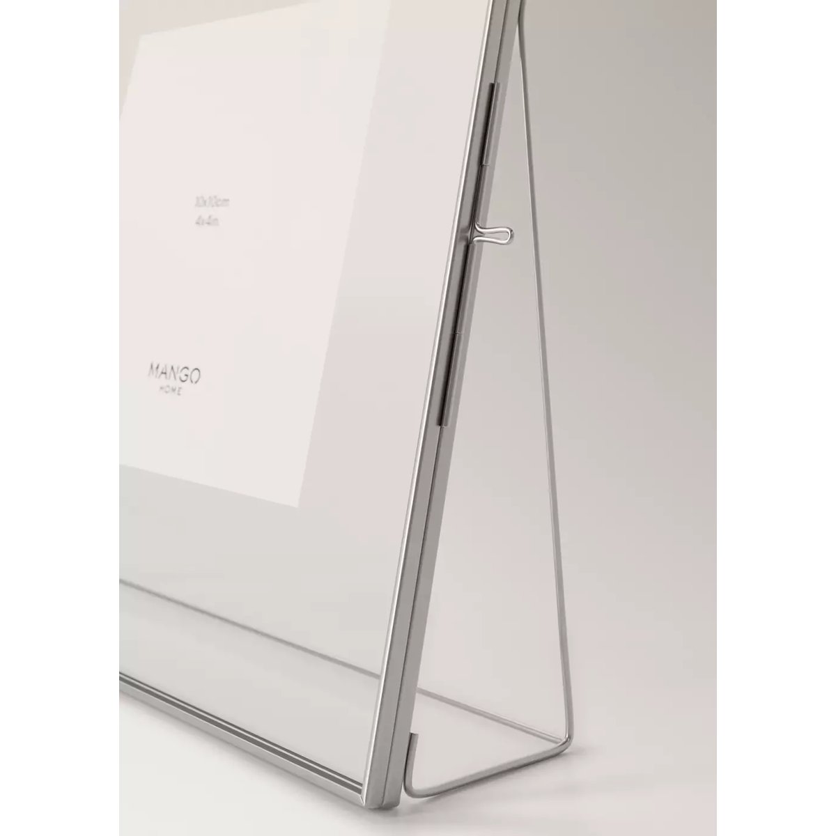 Cadre photo en verre taille moyenne argent, MANGO HOME