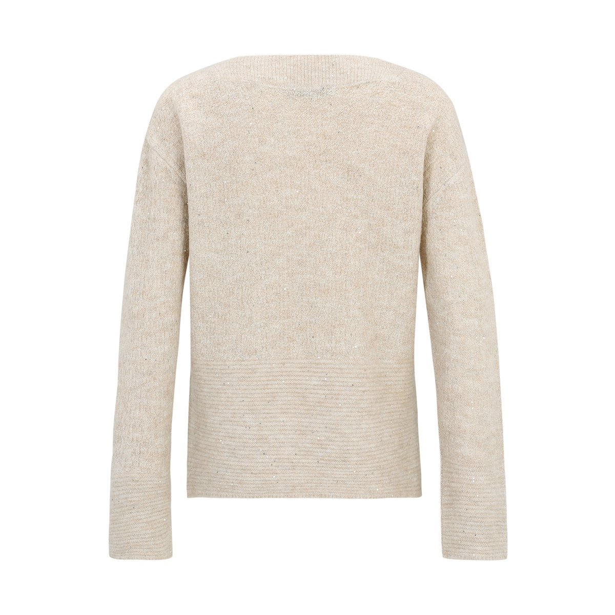 Pull-over en maille à teneur en fil fantaisie light beige melange, BETTY BARCLAY