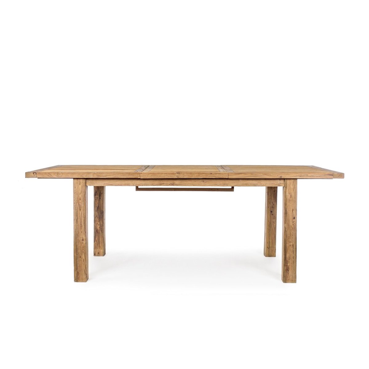 Table de jardin extensible en teck recyclé L160/220 - SAINT MALO bois clair, HELLIN, DEPUIS 1862