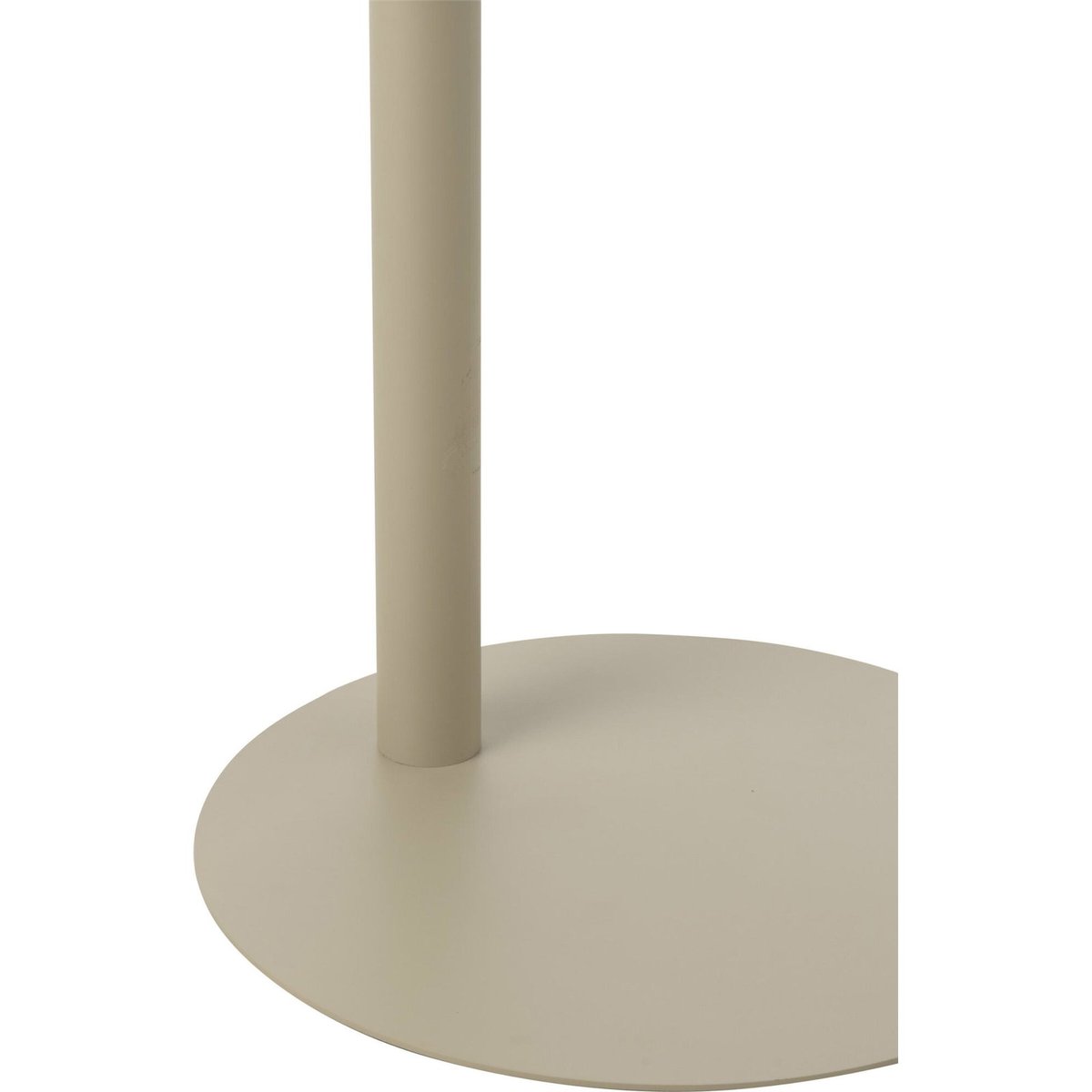 Table d'appoint ronde en métal beige, RECOLLECTION