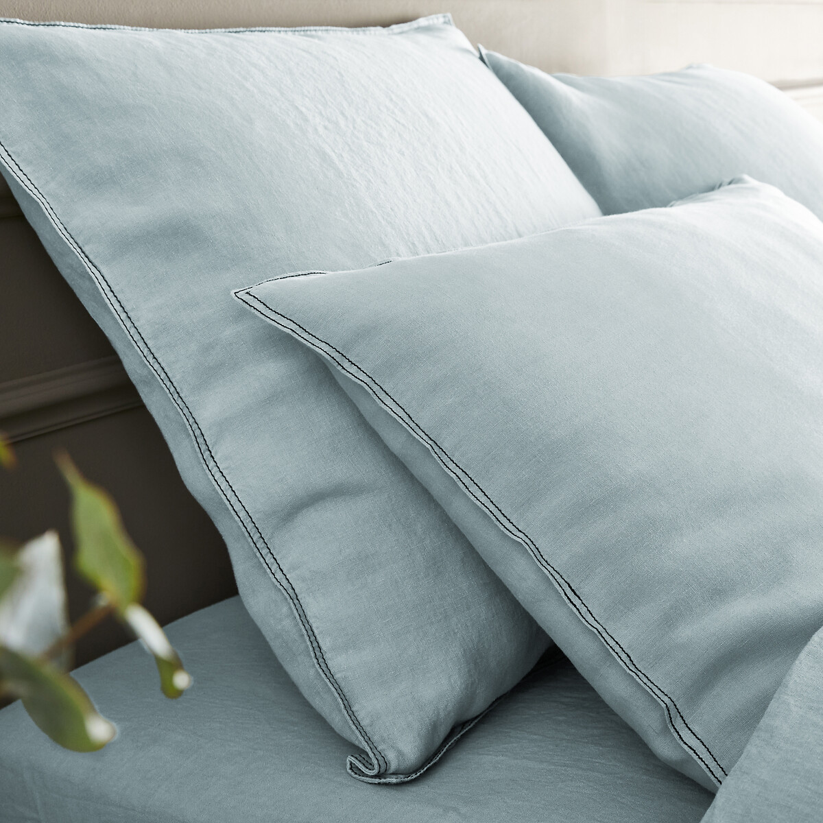 Housse de couette chanvre lavé, Helm bleu californien, AM.PM