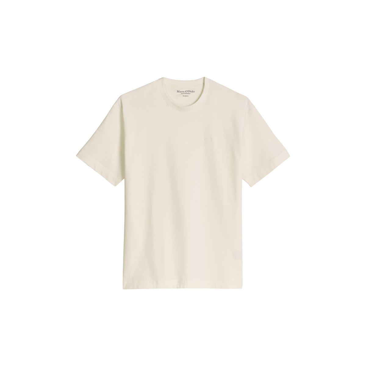 T-shirt relaxed en jersey de coton bio épais blanc, MARC O'POLO