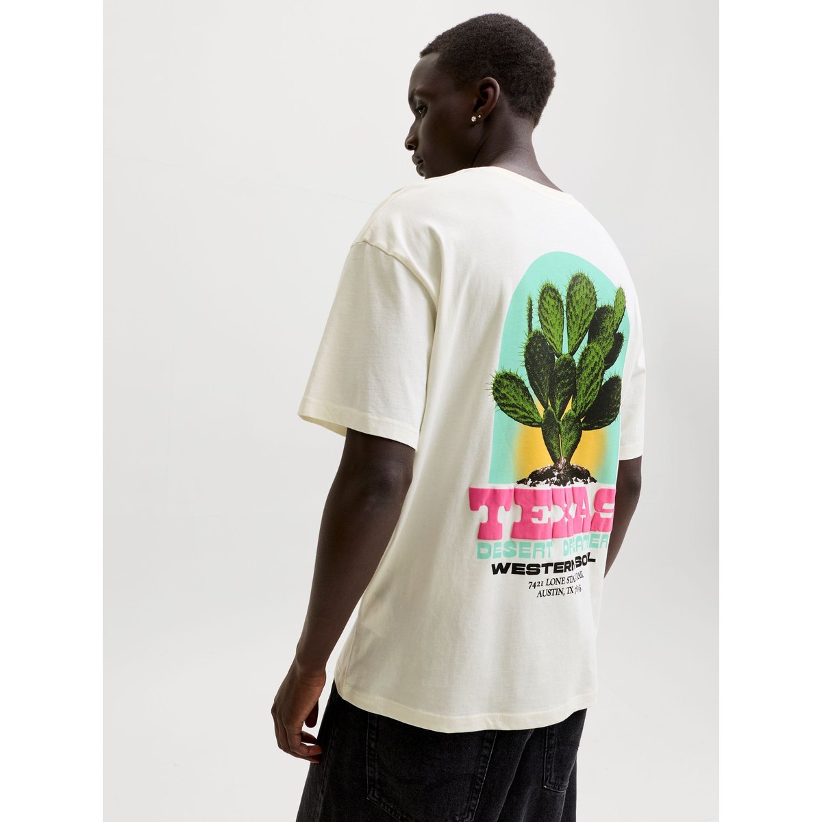 T-Shirt egret, JACK & JONES