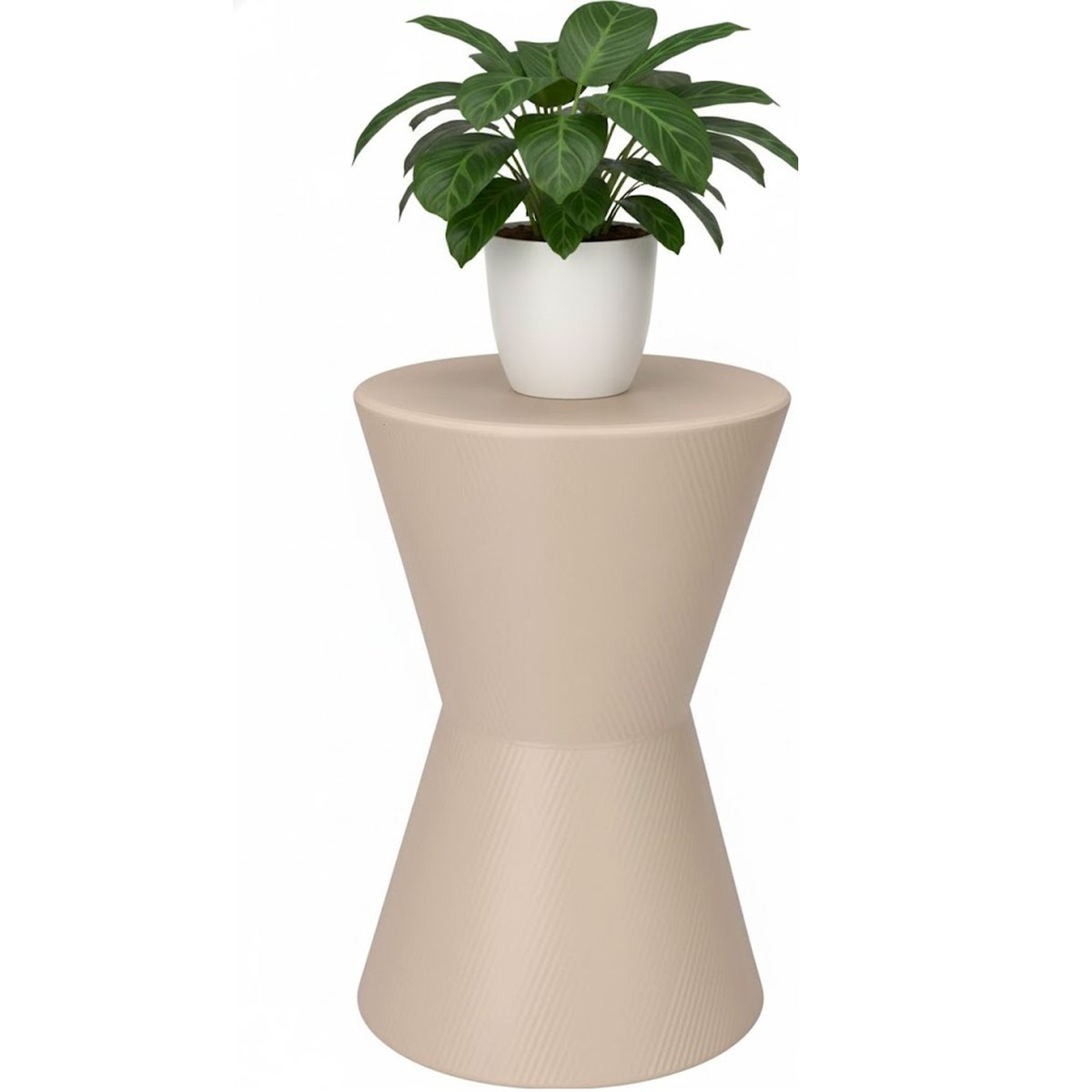 Table d'appoint design beige 29x29x45cm beige, WADIGA
