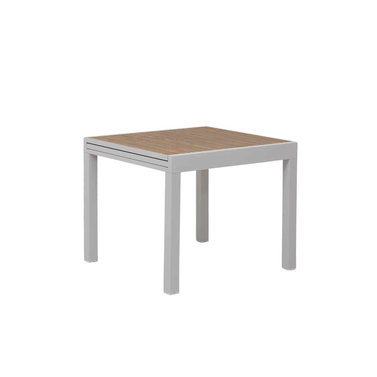 Table de jardin en aluminium AYDEN blanc, MADE IN MEUBLES 
