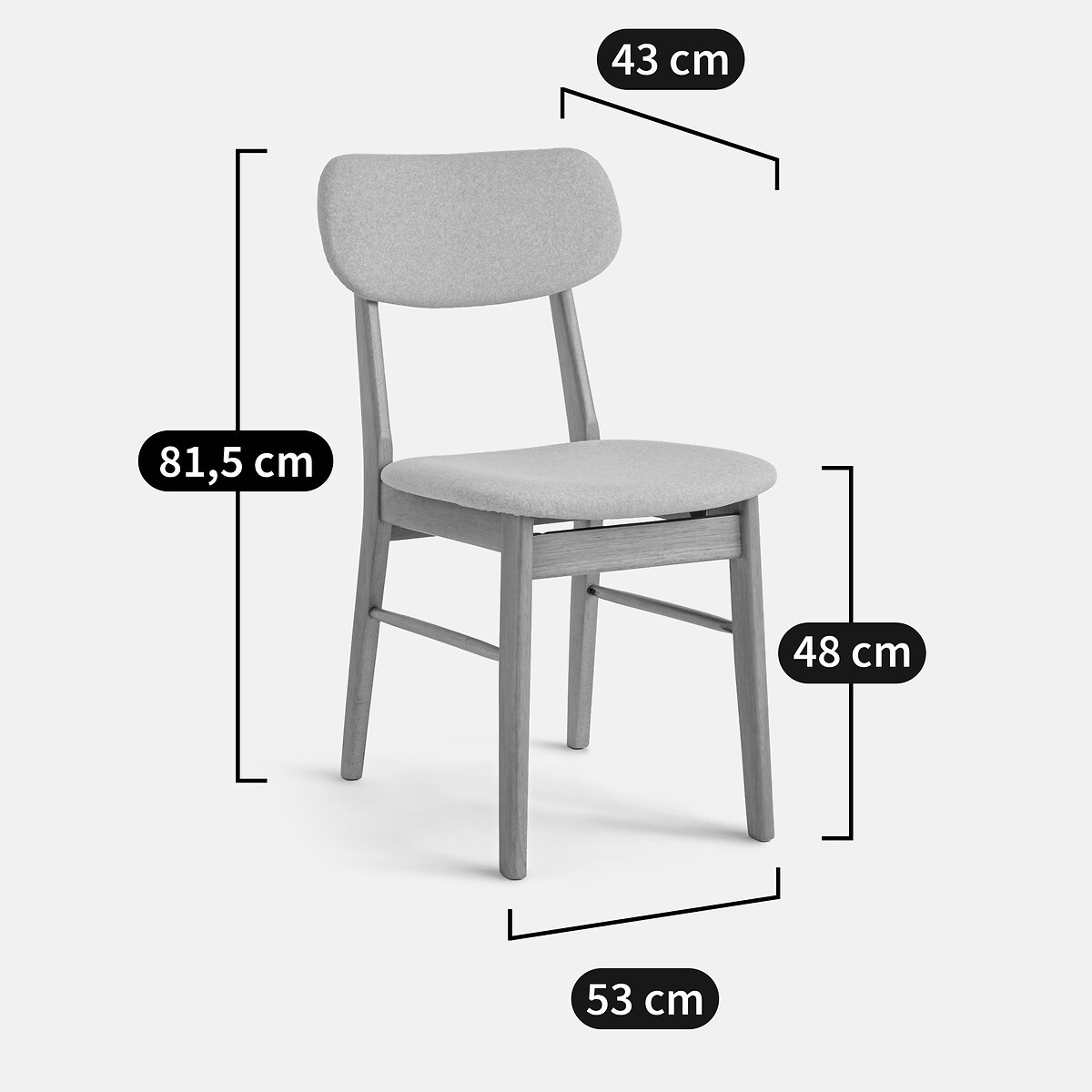 Silla vintage, Selyn verde, LA REDOUTE INTERIEURS