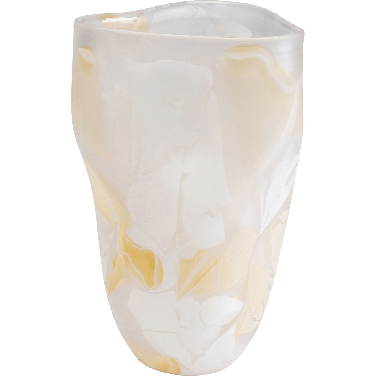 Vase déstructuré en verre, GALICIA beige, KARE DESIGN