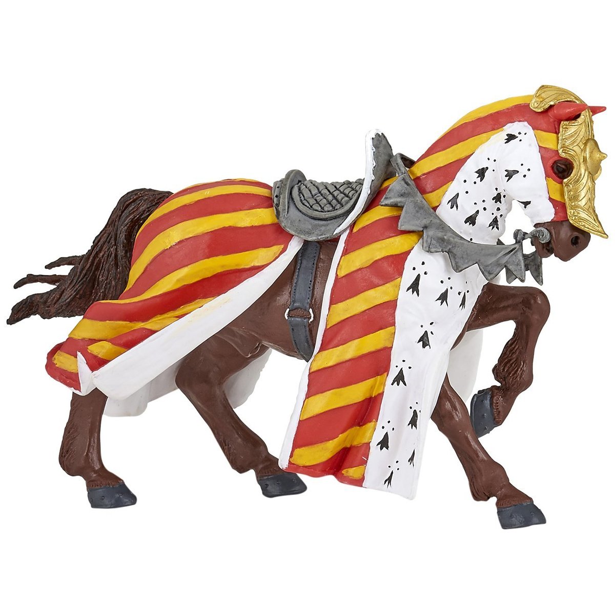 Figurine Cheval de tournoi rouge, PAPO