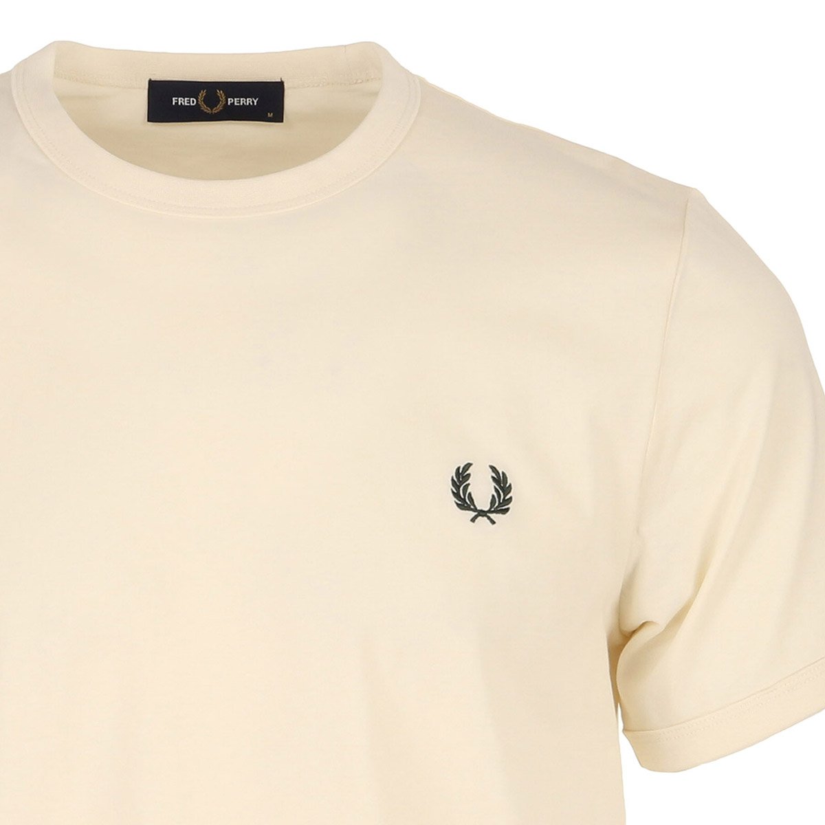 RINGER T-SHIRT ecru, FRED PERRY