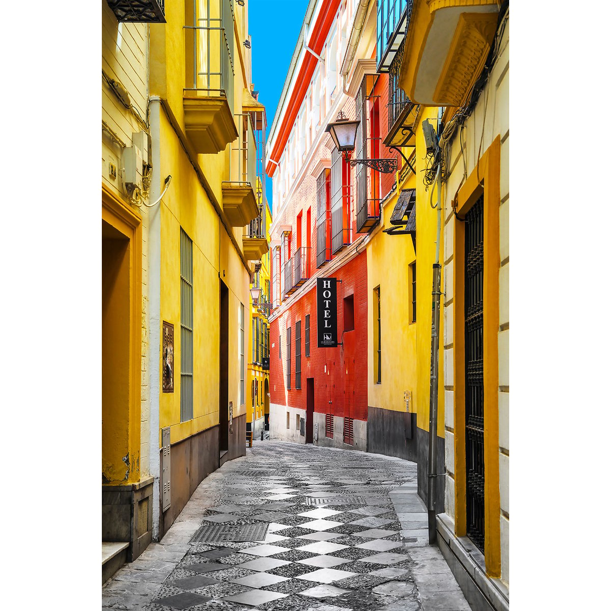 Tableau spain street tableau alu dibond, HEXOA