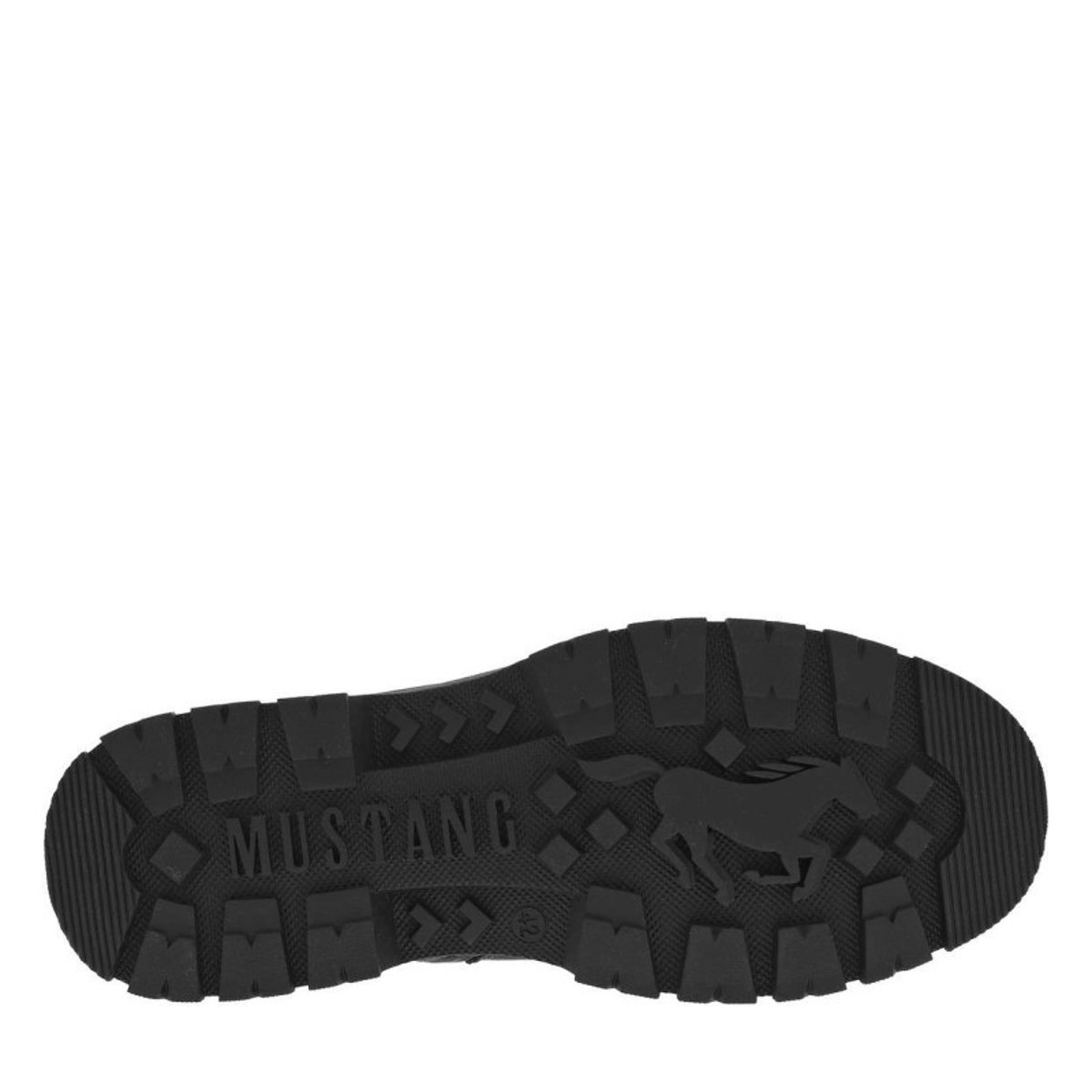 Bottines grises à talon plat pourvues d'une fermeture zippée et de lacets grises, MUSTANG