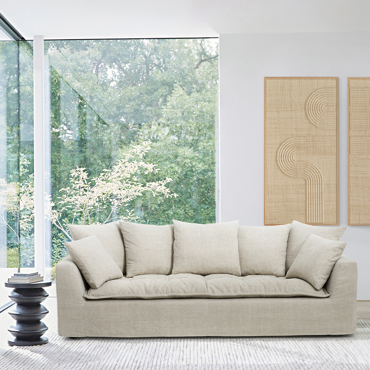 Canapé Coton lin, Otavia beige, AM.PM