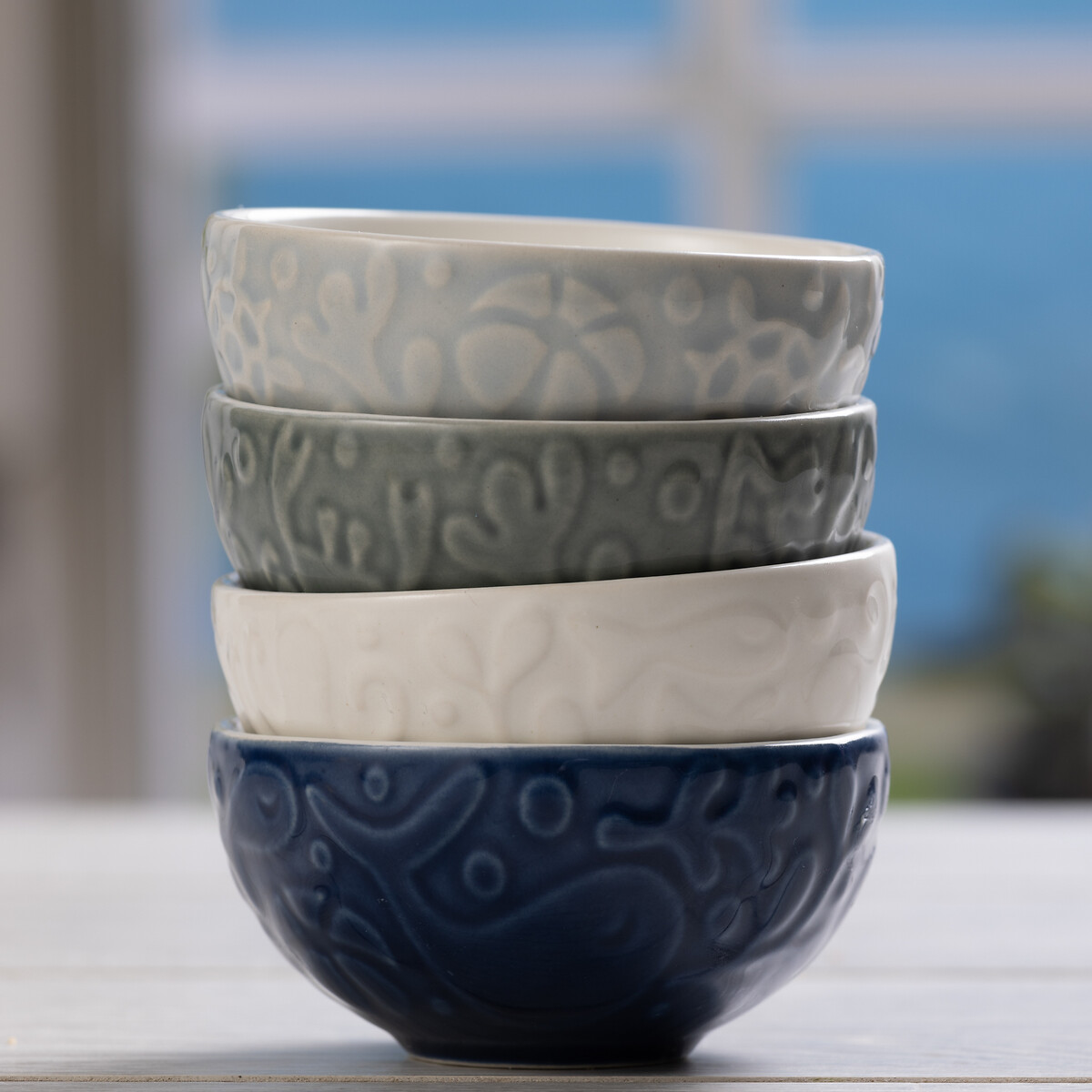 Set of 4 Nautical Mini Prep Bowls multi-coloured, MASON CASH