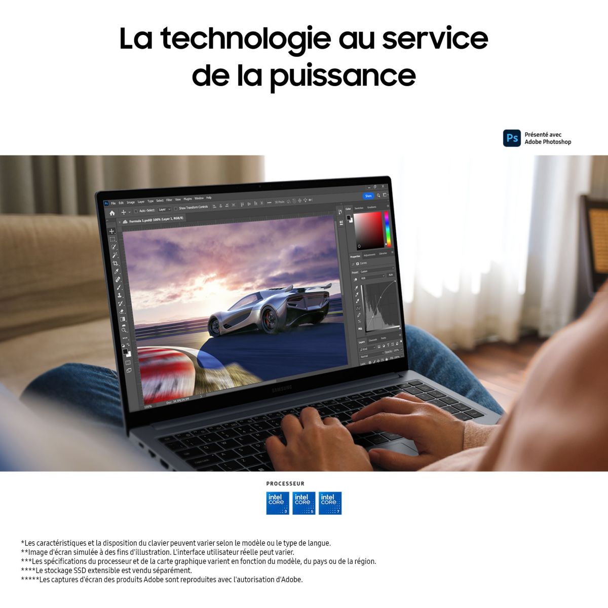 Ordinateur portable Galaxy Book4 15 i7 16Go 15,6" Intel Core i7 1355U 16 Go RAM LPDDR4x SSD 512 Go couleur unique, SAMSUNG
