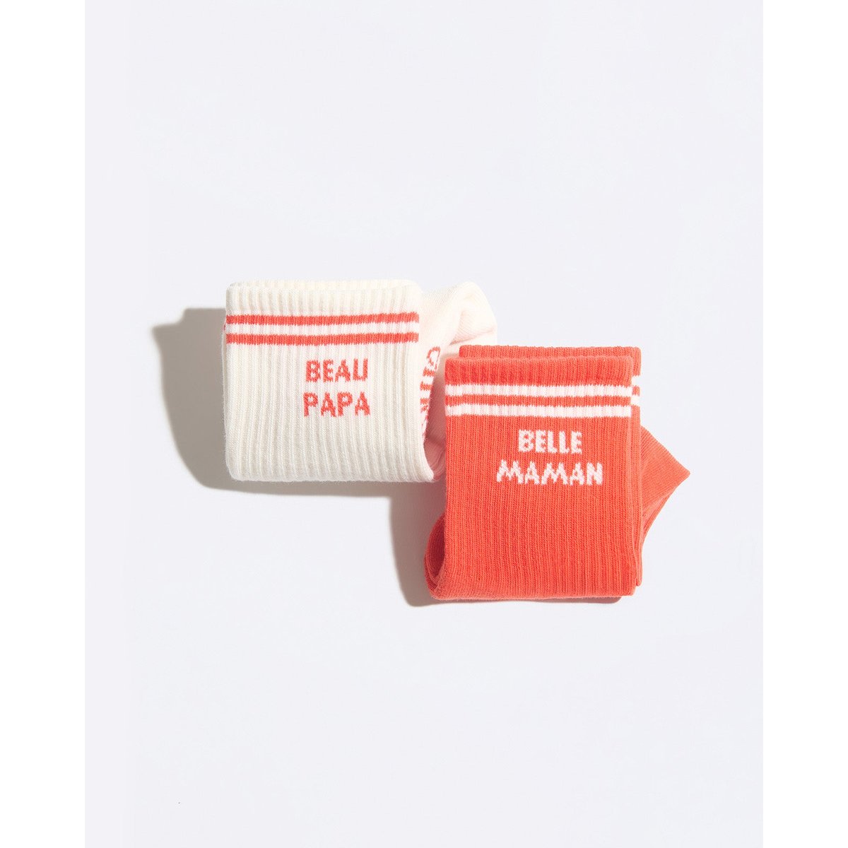 Chaussettes Beau papa beige crème, EMOI EMOI
