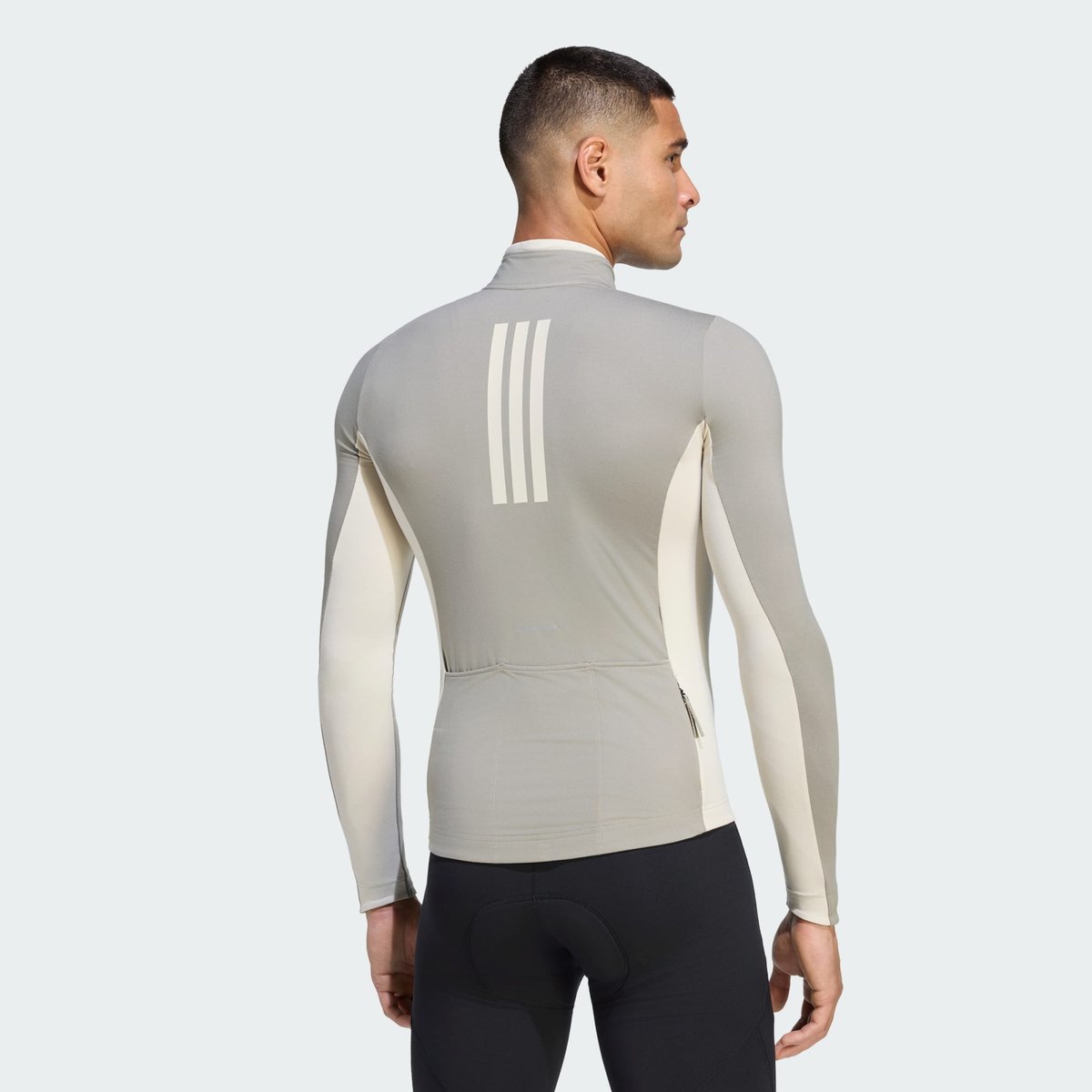 Maillot De Cyclisme Manches Longues 3 Bandes Tempo grey / alumina, adidas Performance