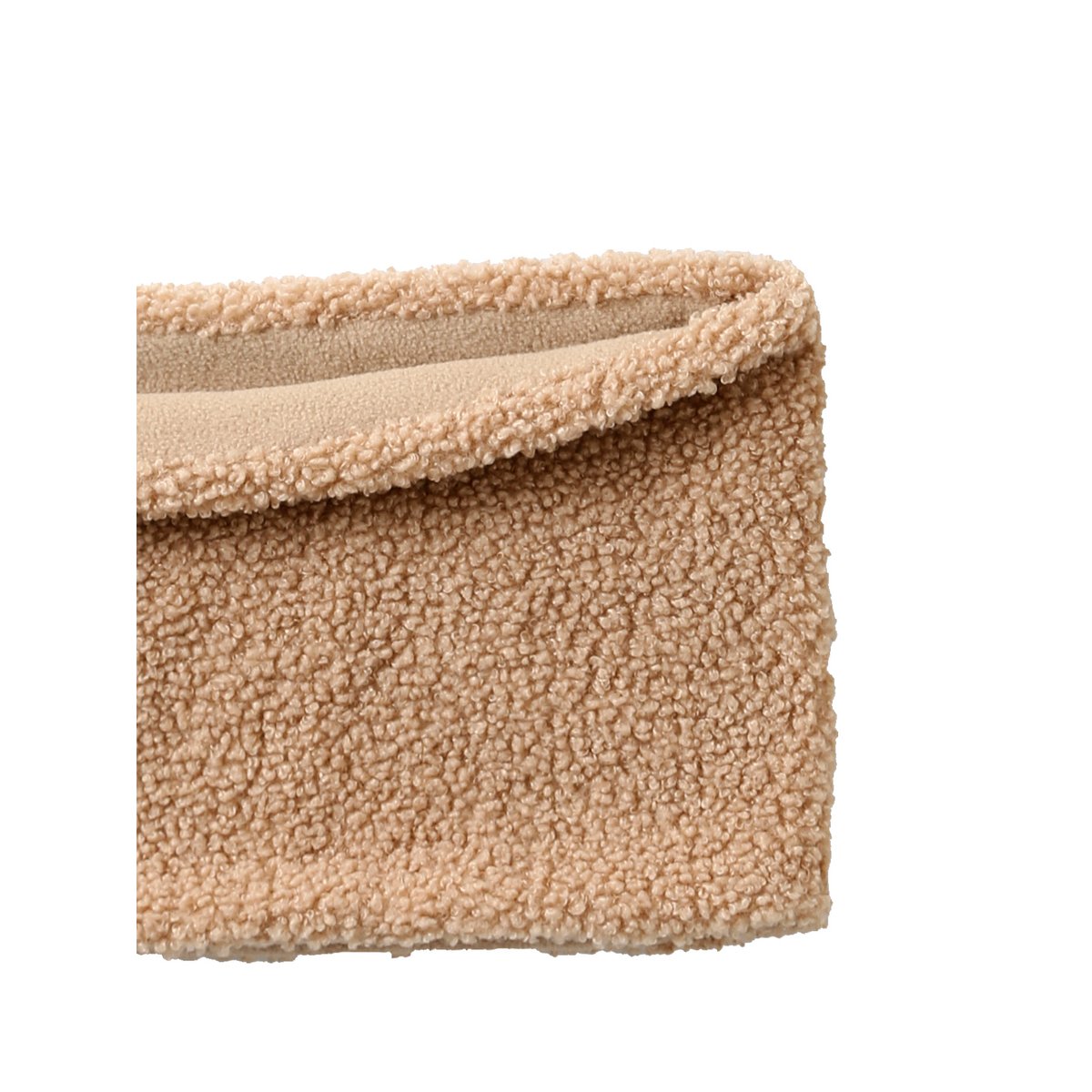 Snood en sherpa doublé polaire beige, VERTBAUDET