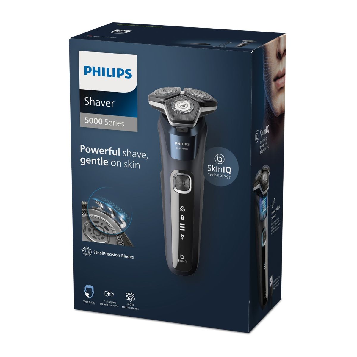 Rasoir électrique Series 5000 S5885/25 bleu, PHILIPS