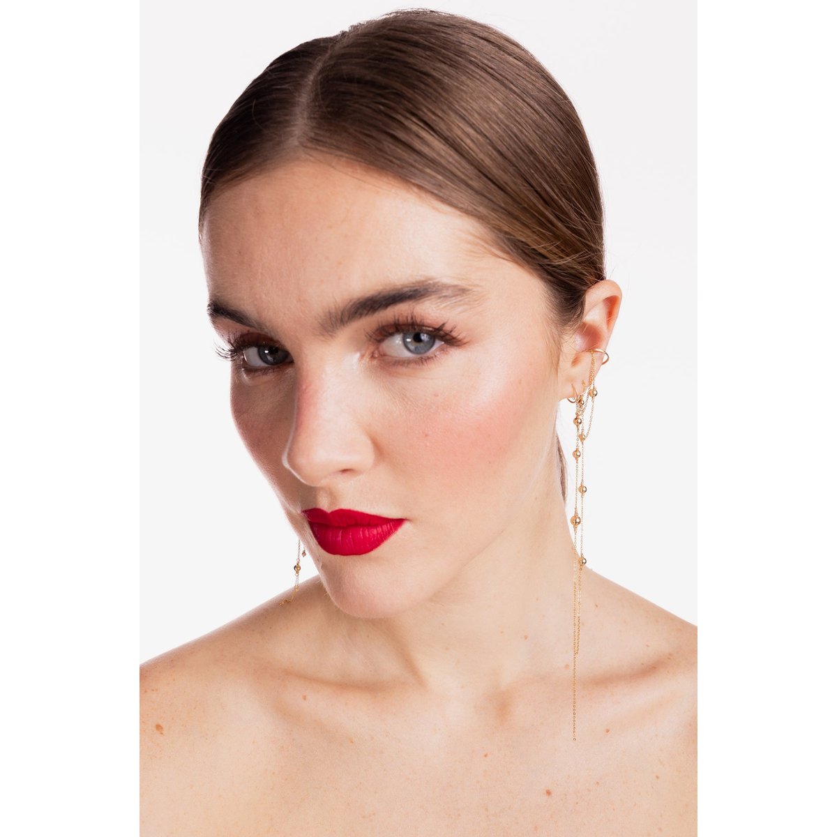 Faux piercing Maia - Or argent / tanzanite, YAY PARIS