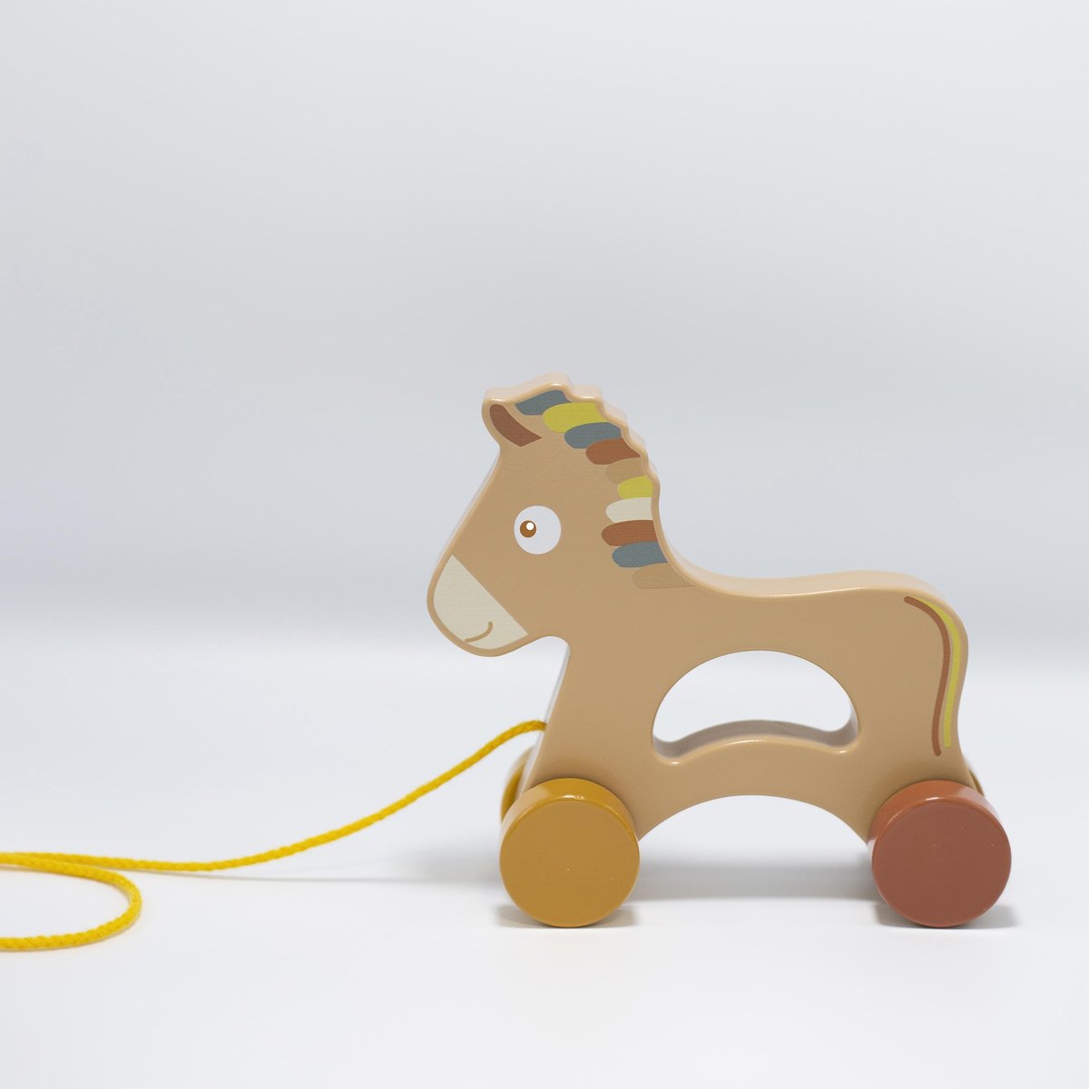 Jouet en bois bébé à tirer multicolor, TROIS KILOS SEPT