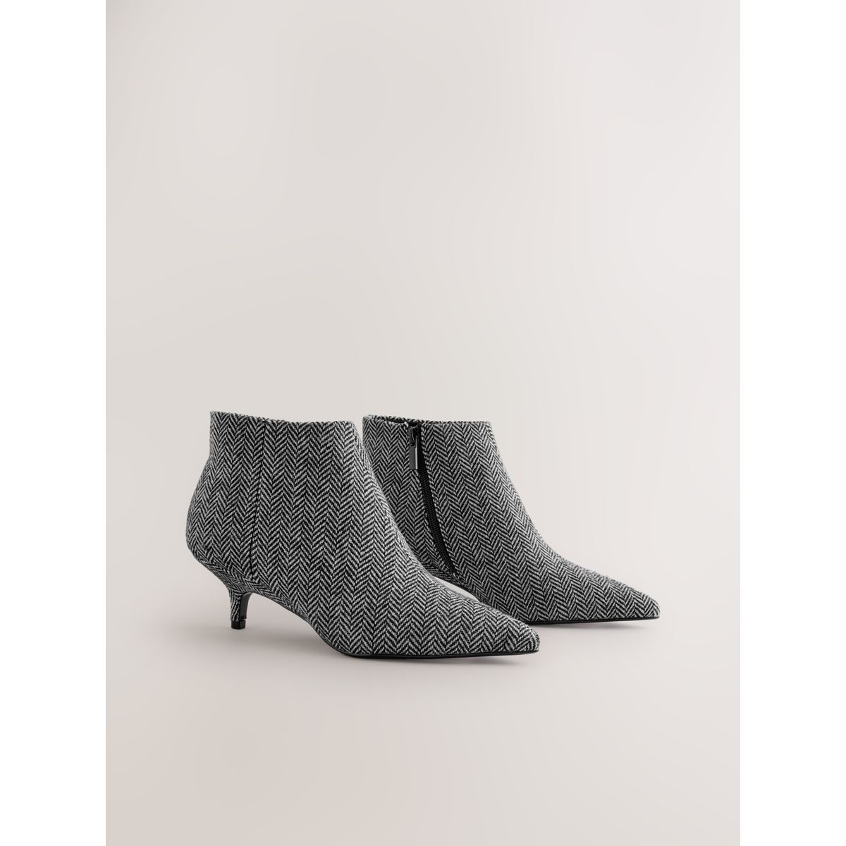 Bottines à petits talons forever comfort® tweed gris, NEXT