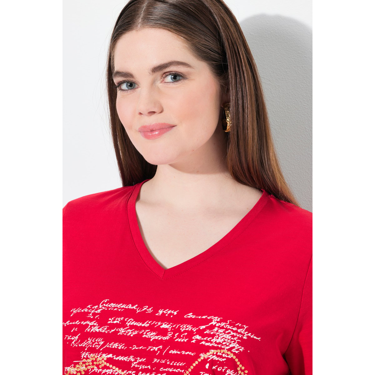 T-shirt motif traditionnel bavarois. Col salsa, ULLA POPKEN