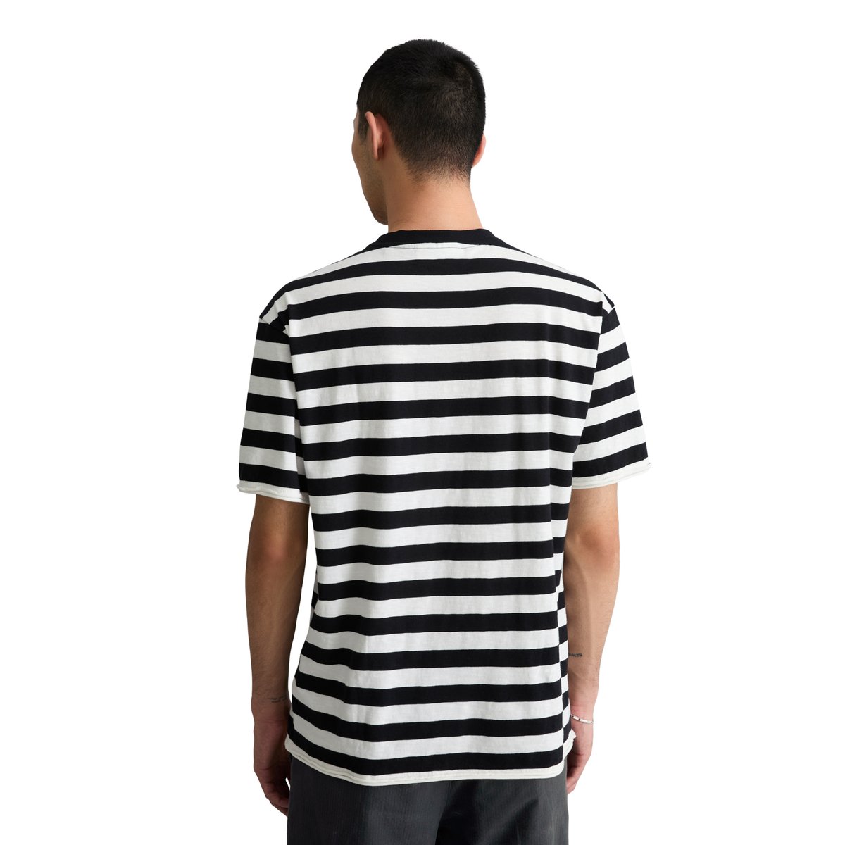 T-shirt relaxed en coton bio doux noir, MARC O’POLO DENIM