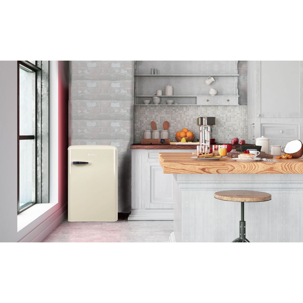 Réfrigérateur top AR1112C crème, AMICA