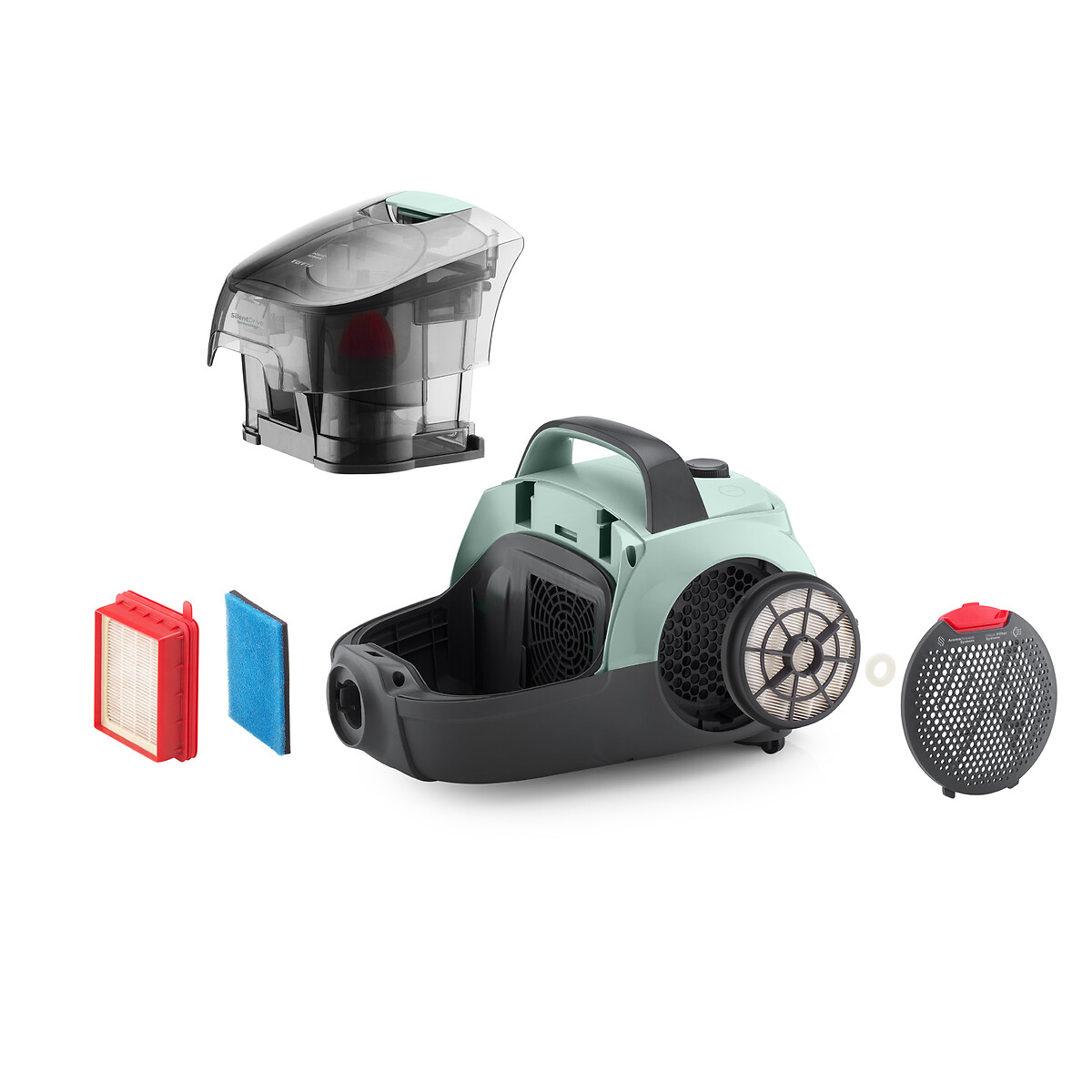 Aspirador Sem Saco Spin&Go Cyclone 800W 1687FL, FLAMA verde, FLAMA