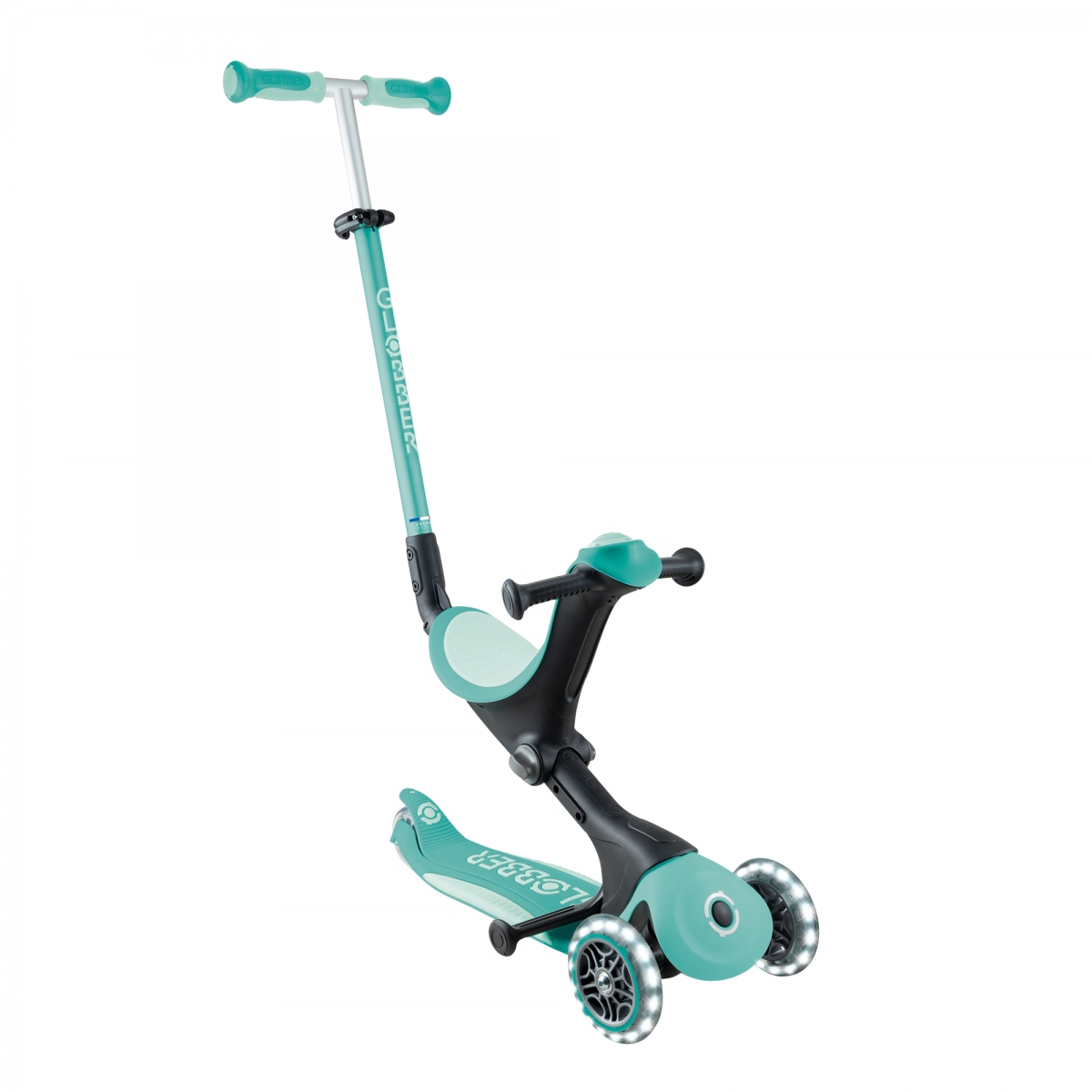 Trottinette évolutive GO-UP DELUXE LIGHTS vert menthe, GLOBBER