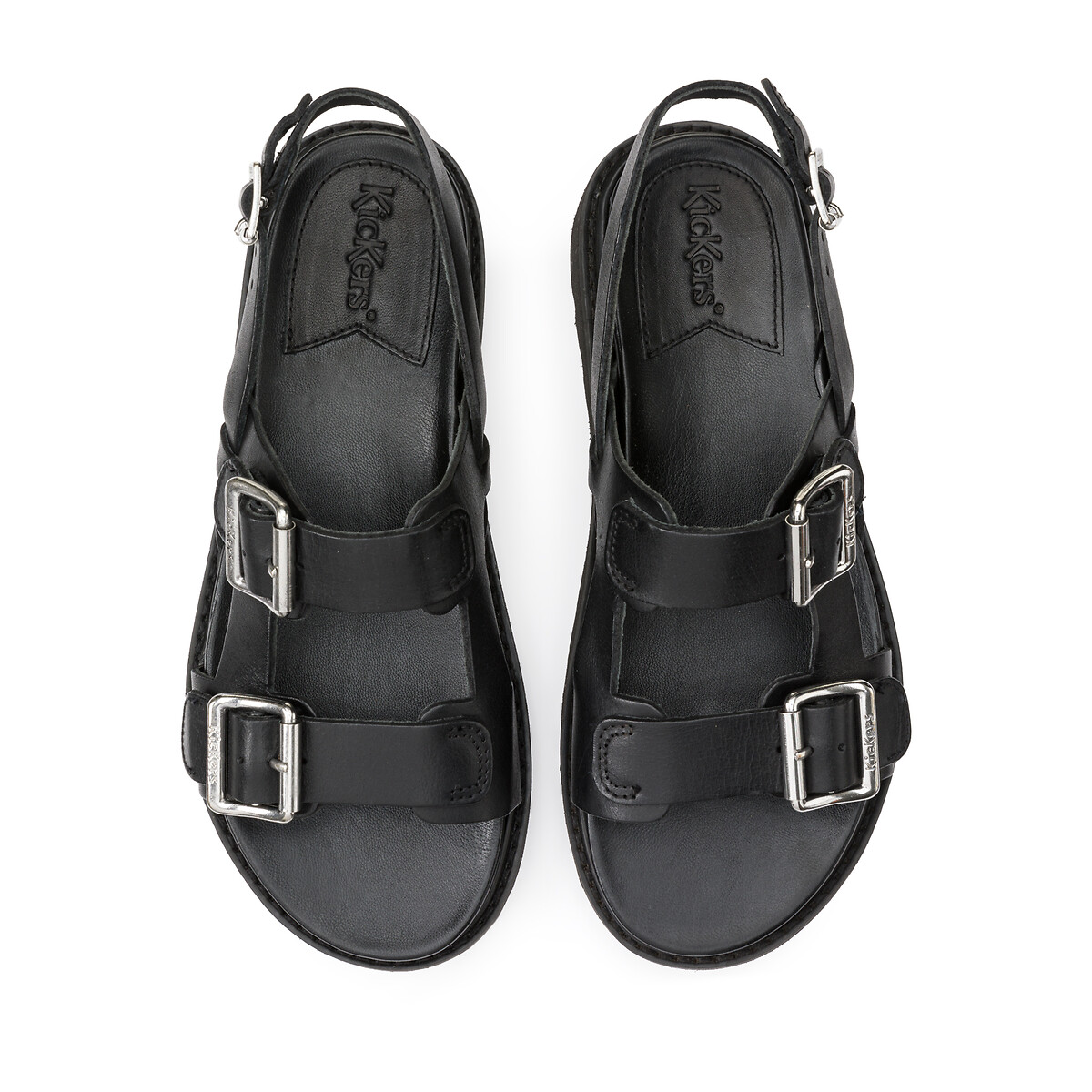 Sandales en cuir Neosummer noir, KICKERS