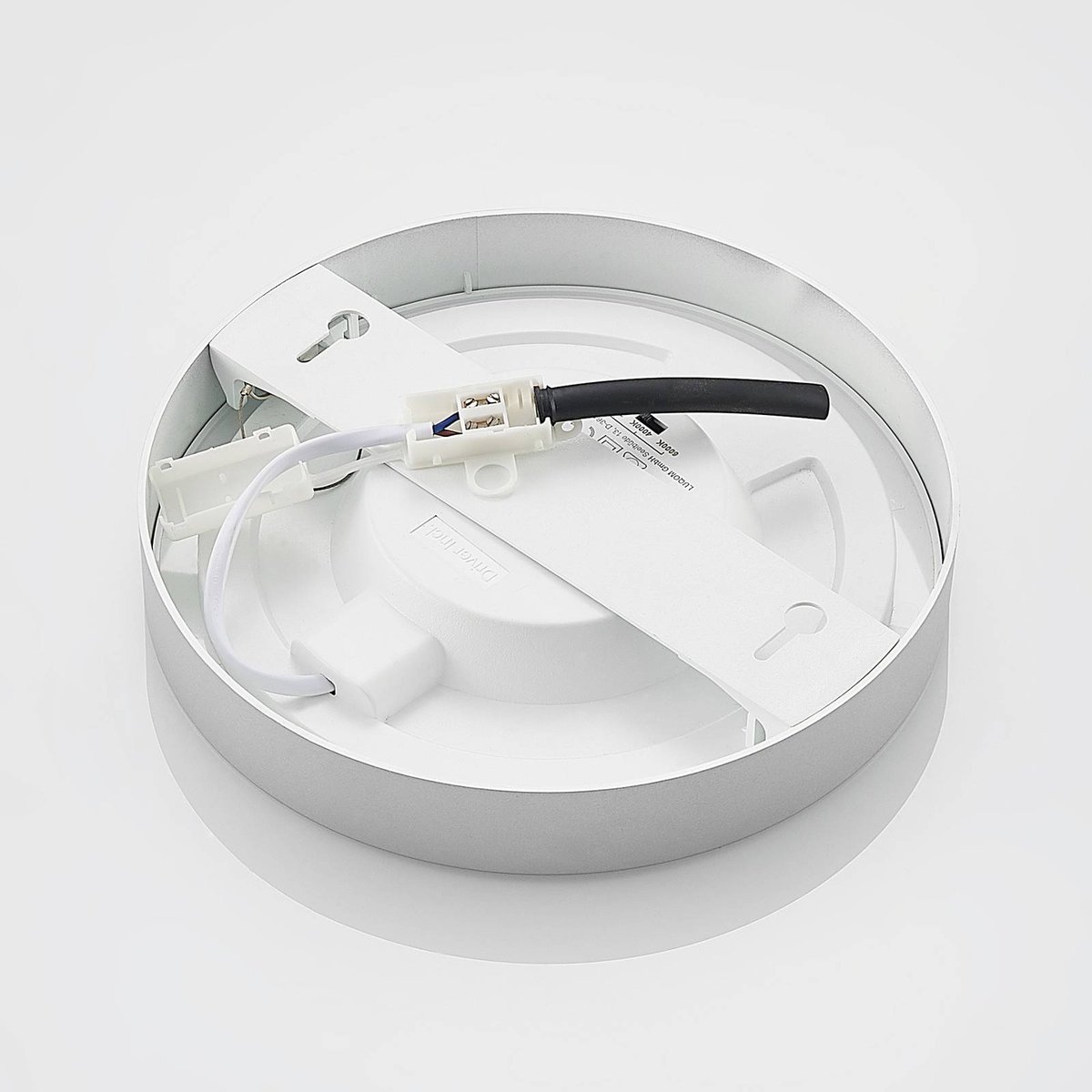 Plafonnier en aluminium moderneLED, Edwina argent, blanc, PRIOS