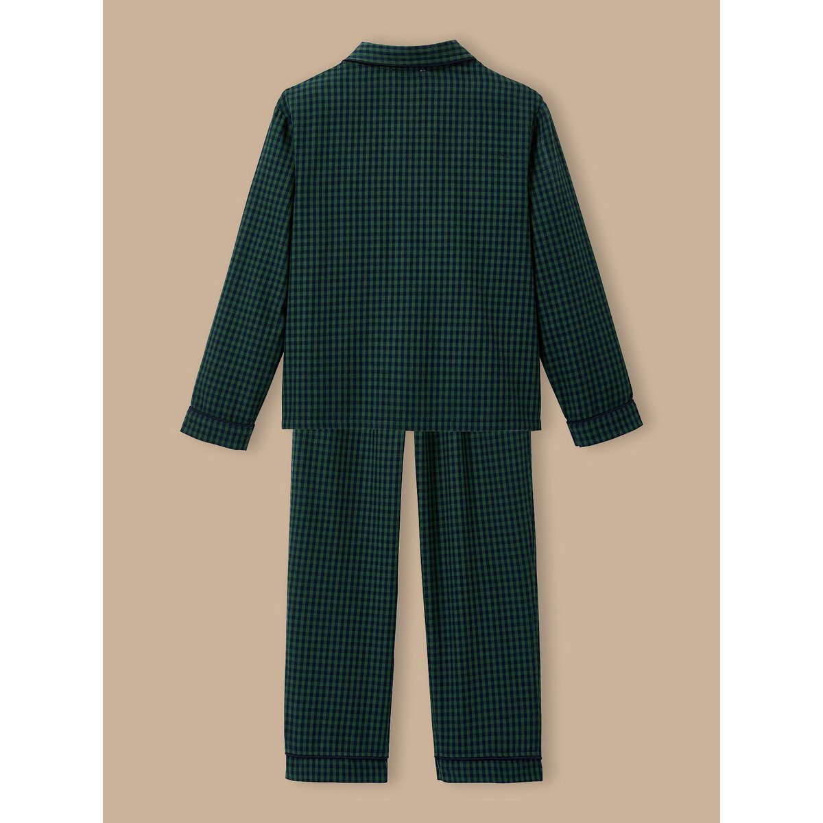 Pyjama grand-père carreaux carreaux bleu/vert, CYRILLUS
