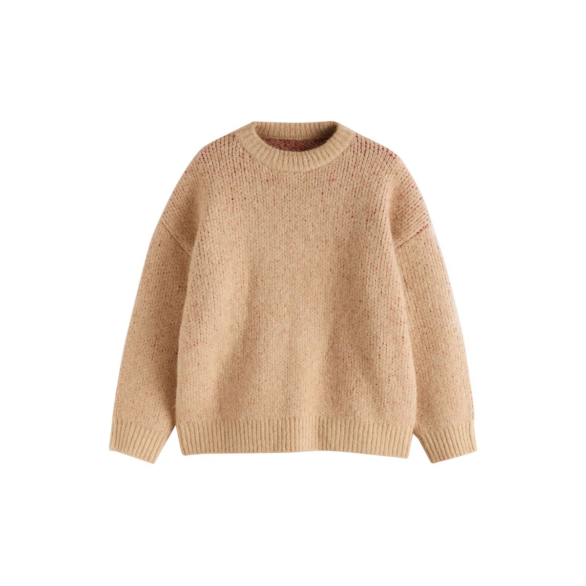 Pull en maille avec inscription camel, NEXT
