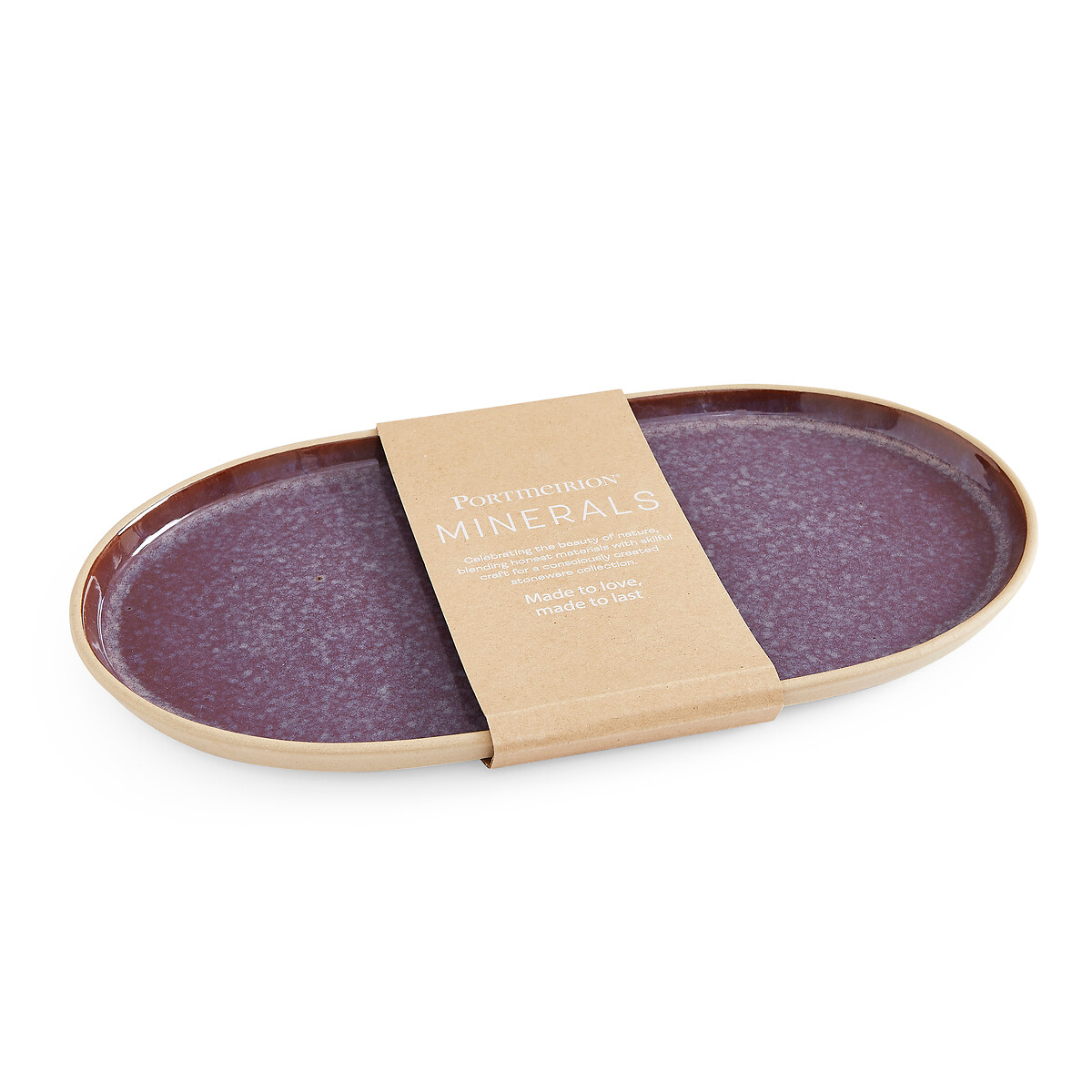 Minerals Large Oval Platter purple, PORTMEIRION