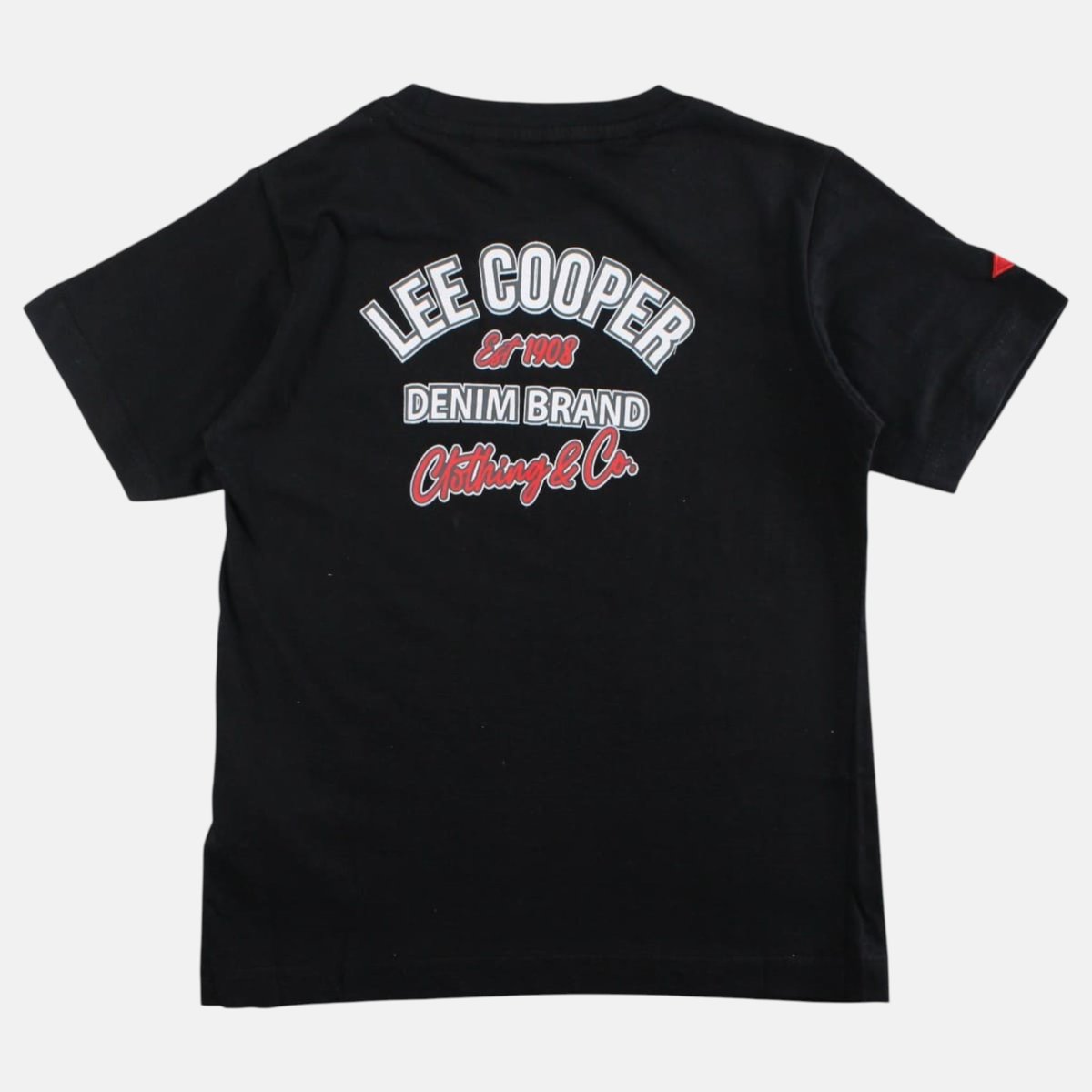 T-shirt manches courtes, col rond EVERYDAY noir, LEE COOPER