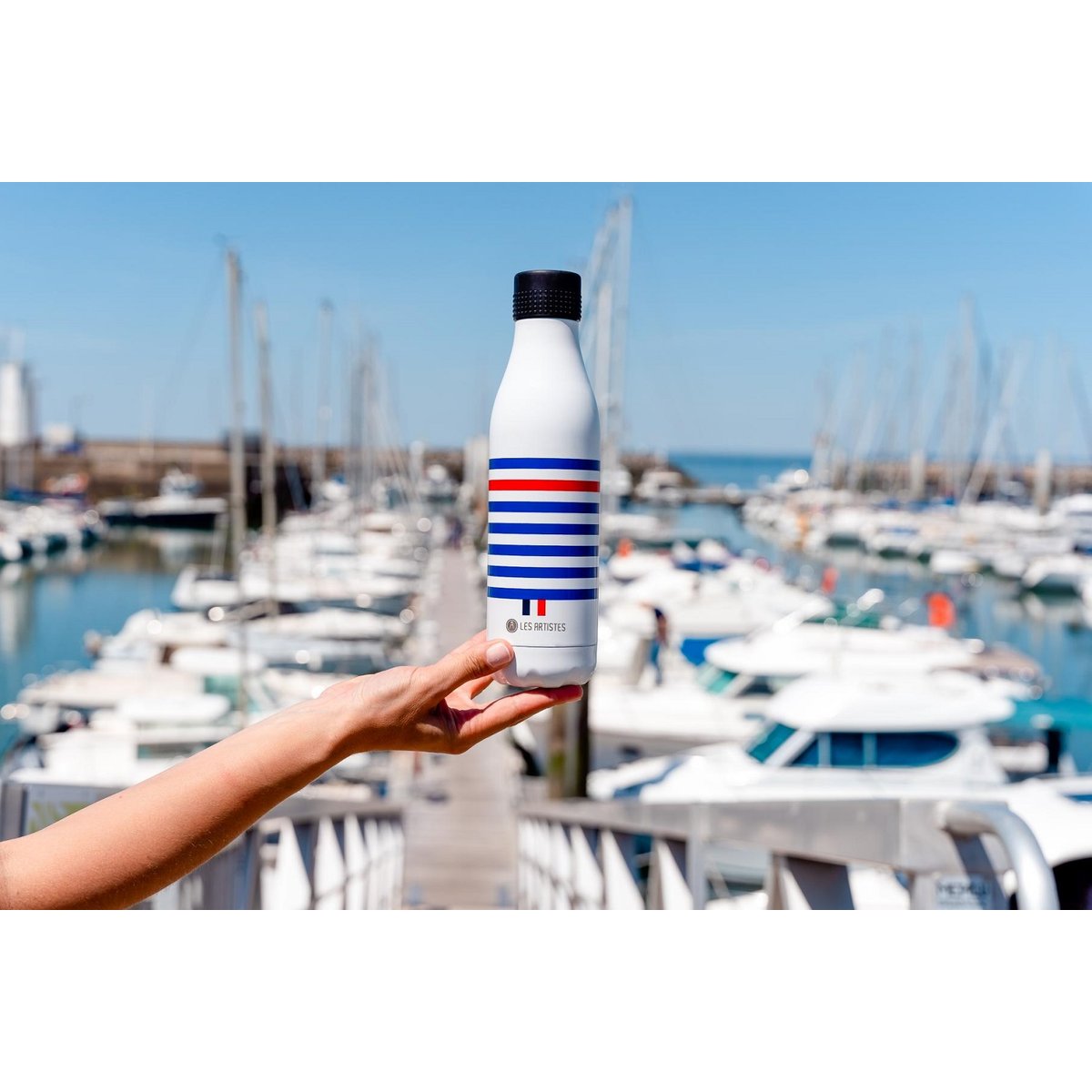 Bouteille isotherme Bottle Up Sailor 500ml blanc, LES ARTISTES PARIS