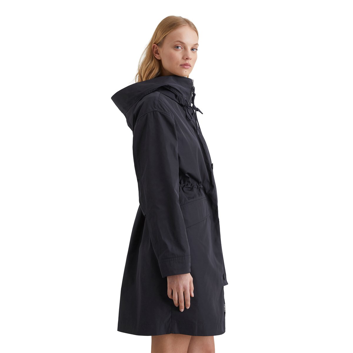 Parka relaxed en polyester résistant à l'eau bleu, MARC O’POLO DENIM